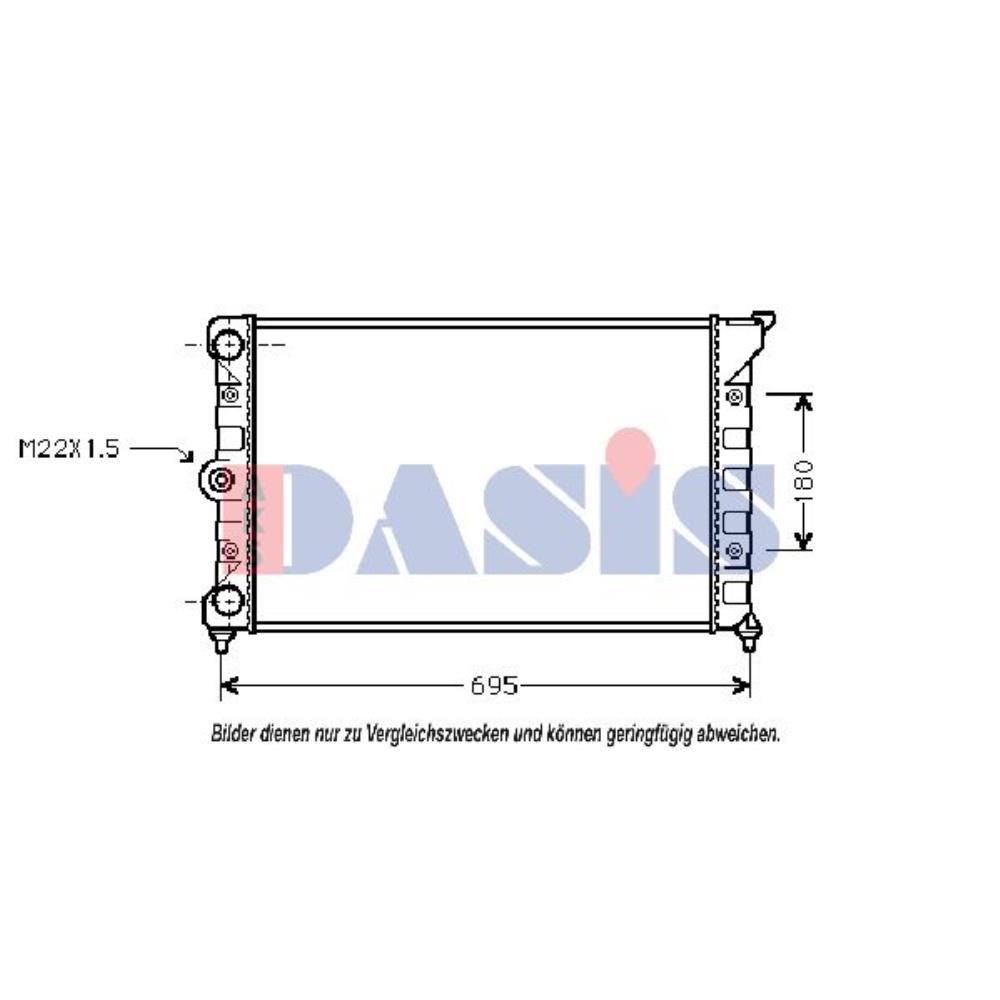Wasserkühler mechanisch gefügt für VW Passat Variant 3A5 35I