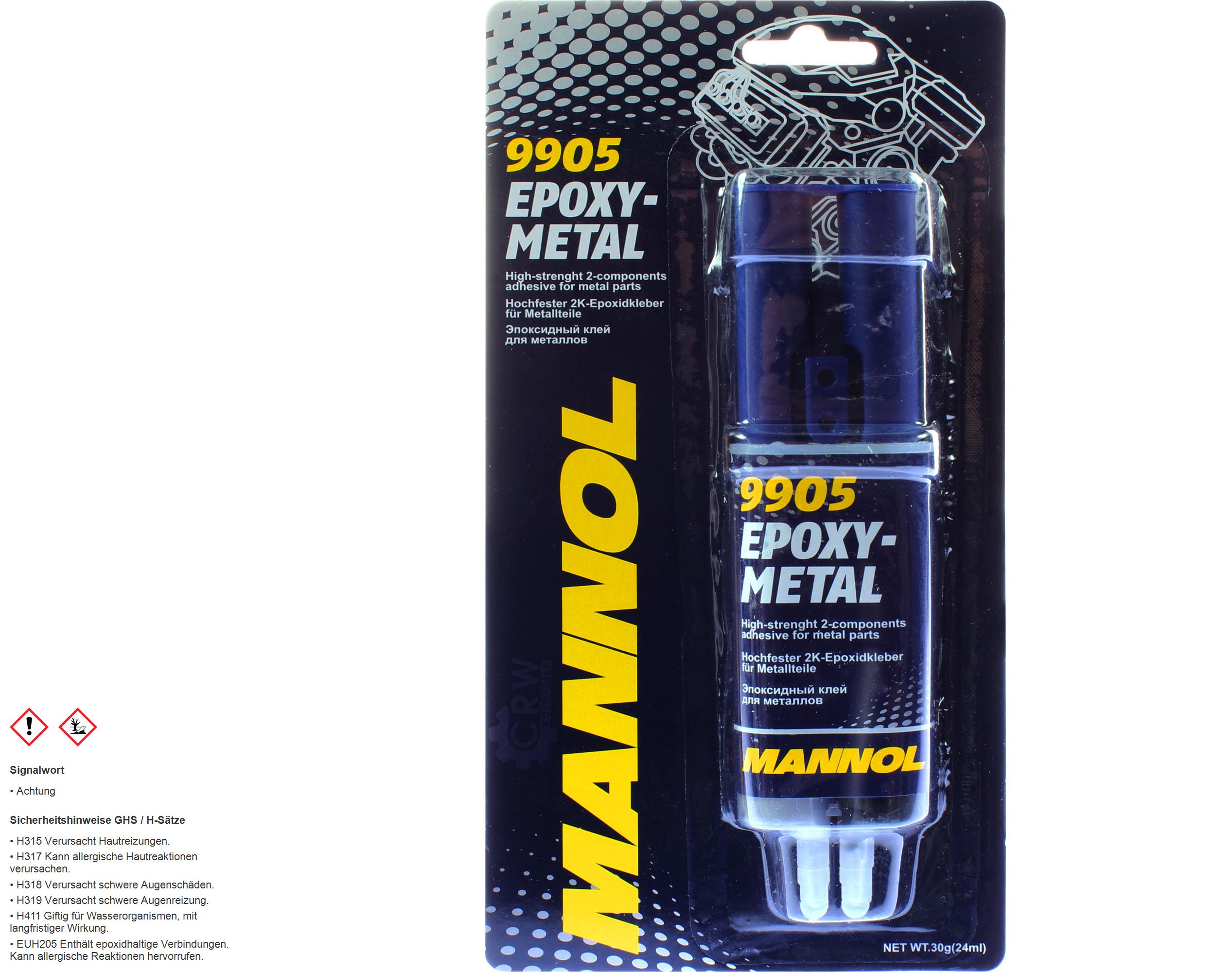 30g MANNOL Epoxi-Metall 2K Metallkleber Klebstoff Epoxyklebstoff