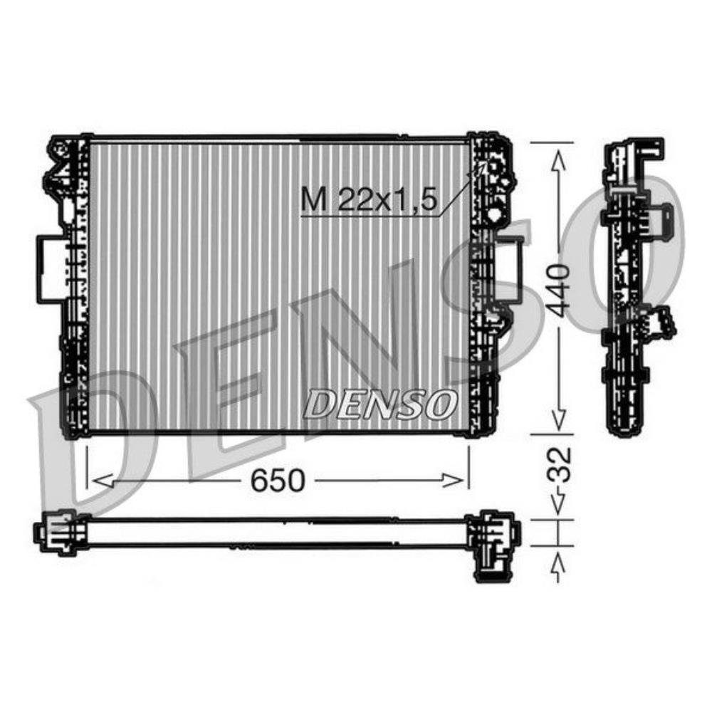 DENSO Wasserkühler Motorkühler Alu für Iveco Daily III Pritsche/Fahrgestell