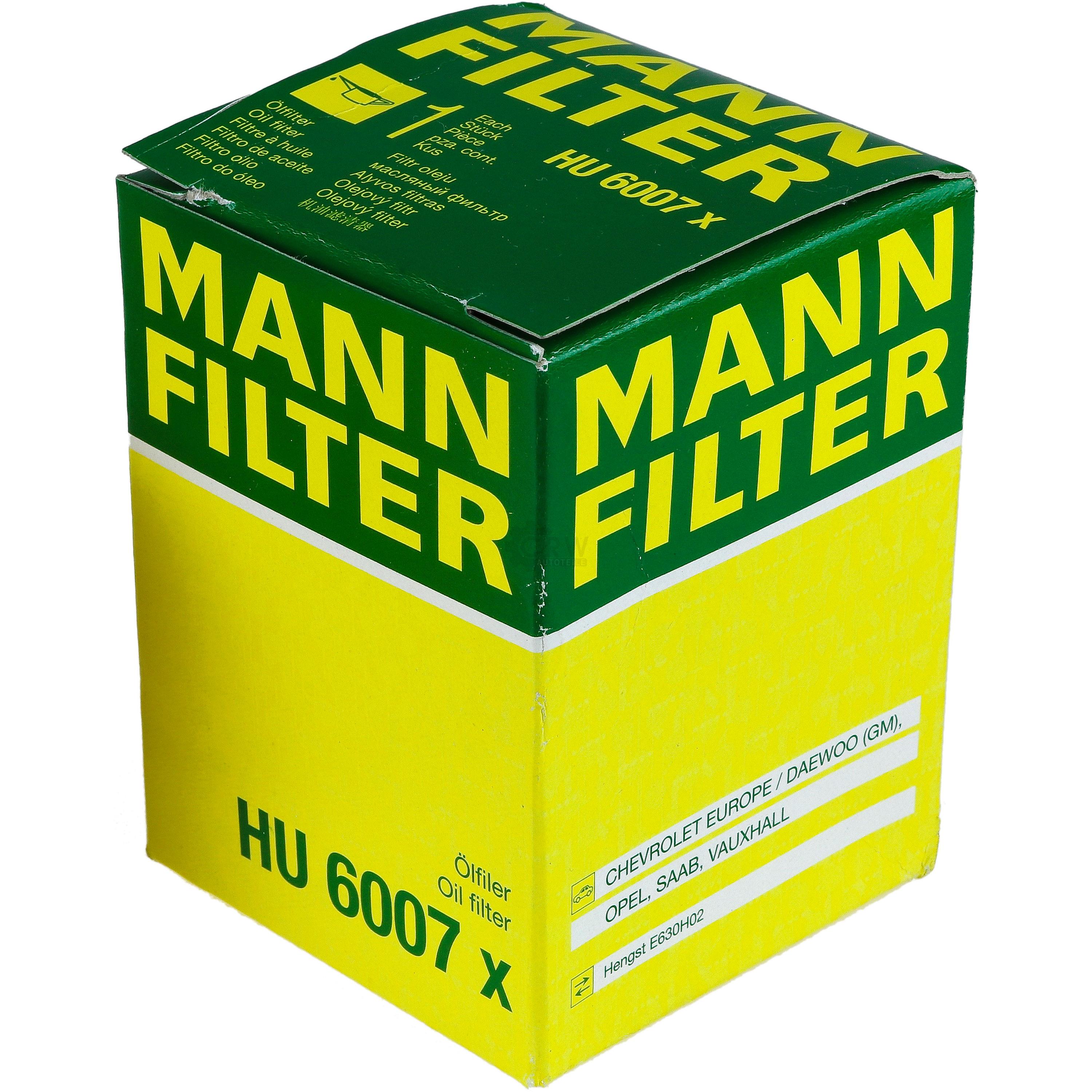 MANN-FILTER Ölfilter HU 6007 x Oil Filter