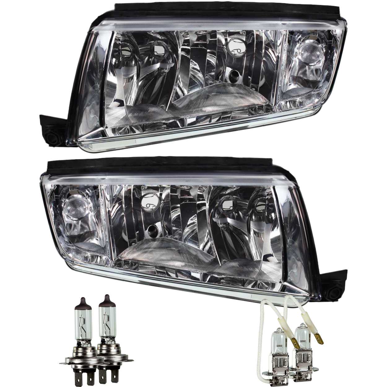 Scheinwerfer Set für Skoda Fabia I 1 Typ 6Y Bj. 99-07 3 4 5-Türig H7+H3 1342585
