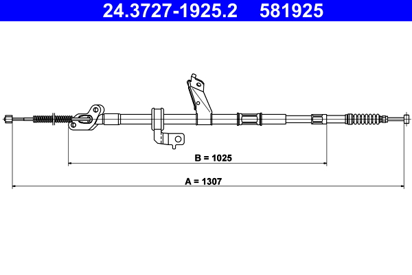 ATE 24.3727-1925.2 Seilzug, Feststellbremse