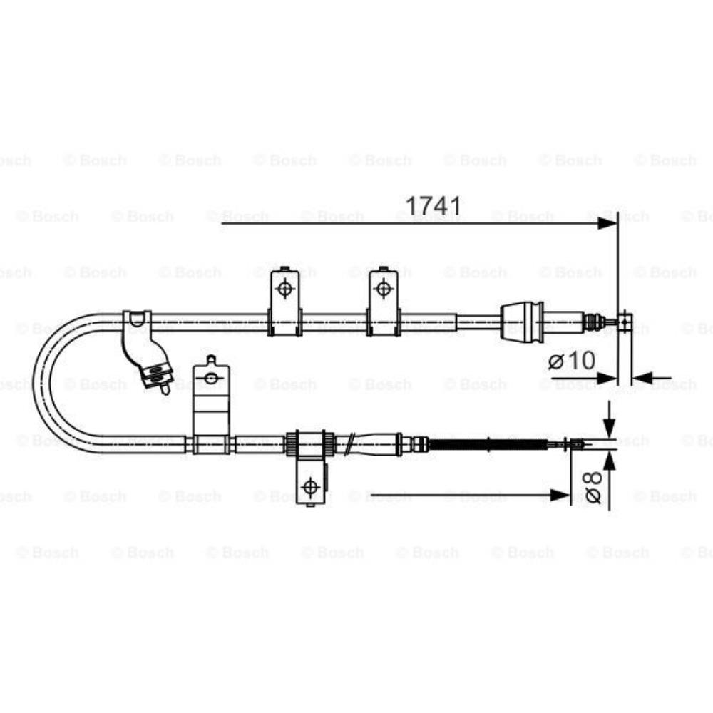 BOSCH Seilzug, Feststellbremse 1 987 482 076