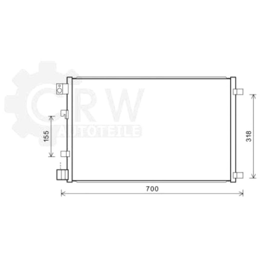 Kondensator Klimaanlage Klimakondensator für NISSAN Qashqai +2 J10 JJ10