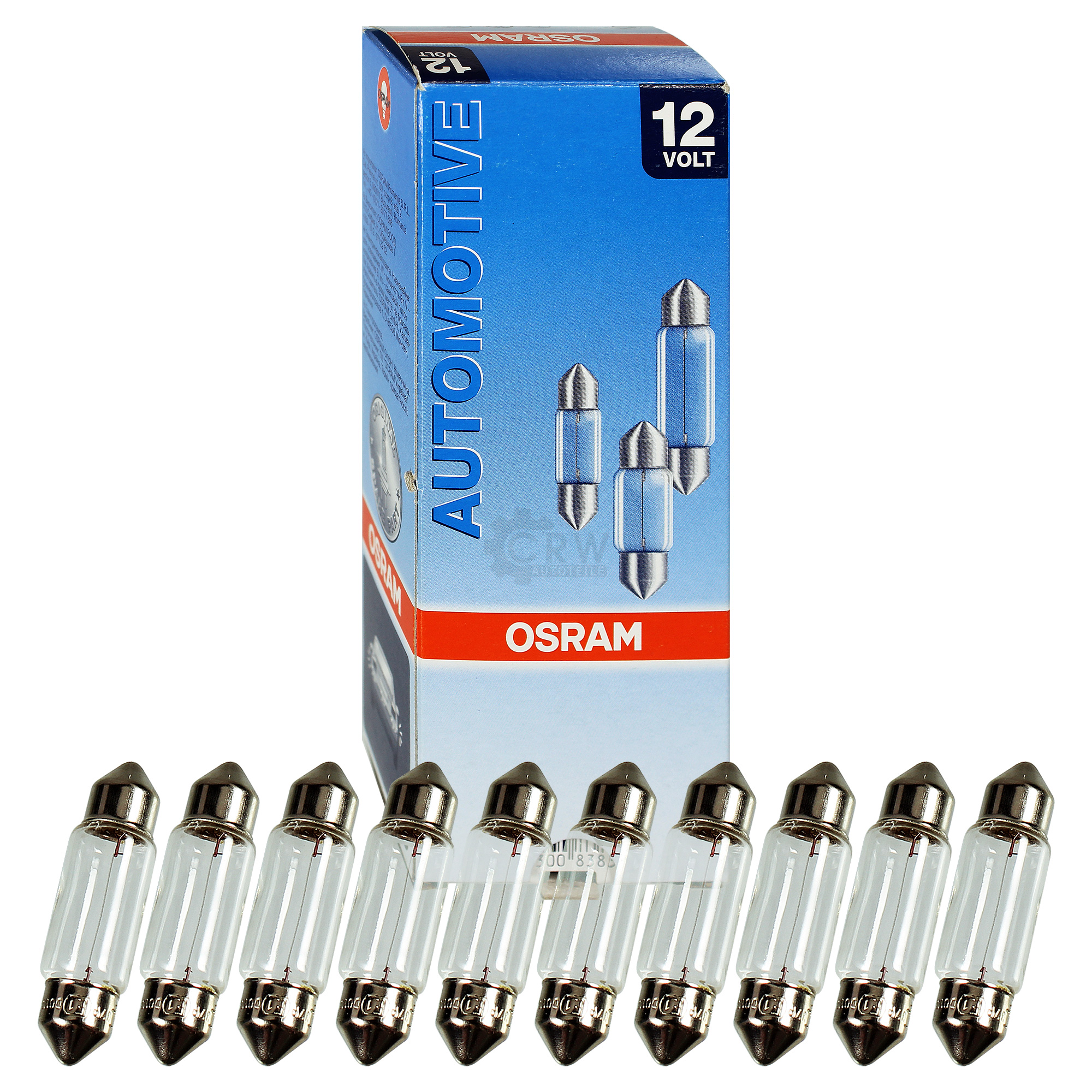 OSRAM Automotive Soffittenlampen C5W 12V 5W Sockel SV85-8 10Stück