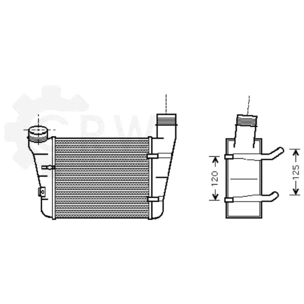 Ladeluftkühler passend für Audi A4 Avant 8ED B7 2.0 TDI 1.9 8E5 B6 8E2 8EC