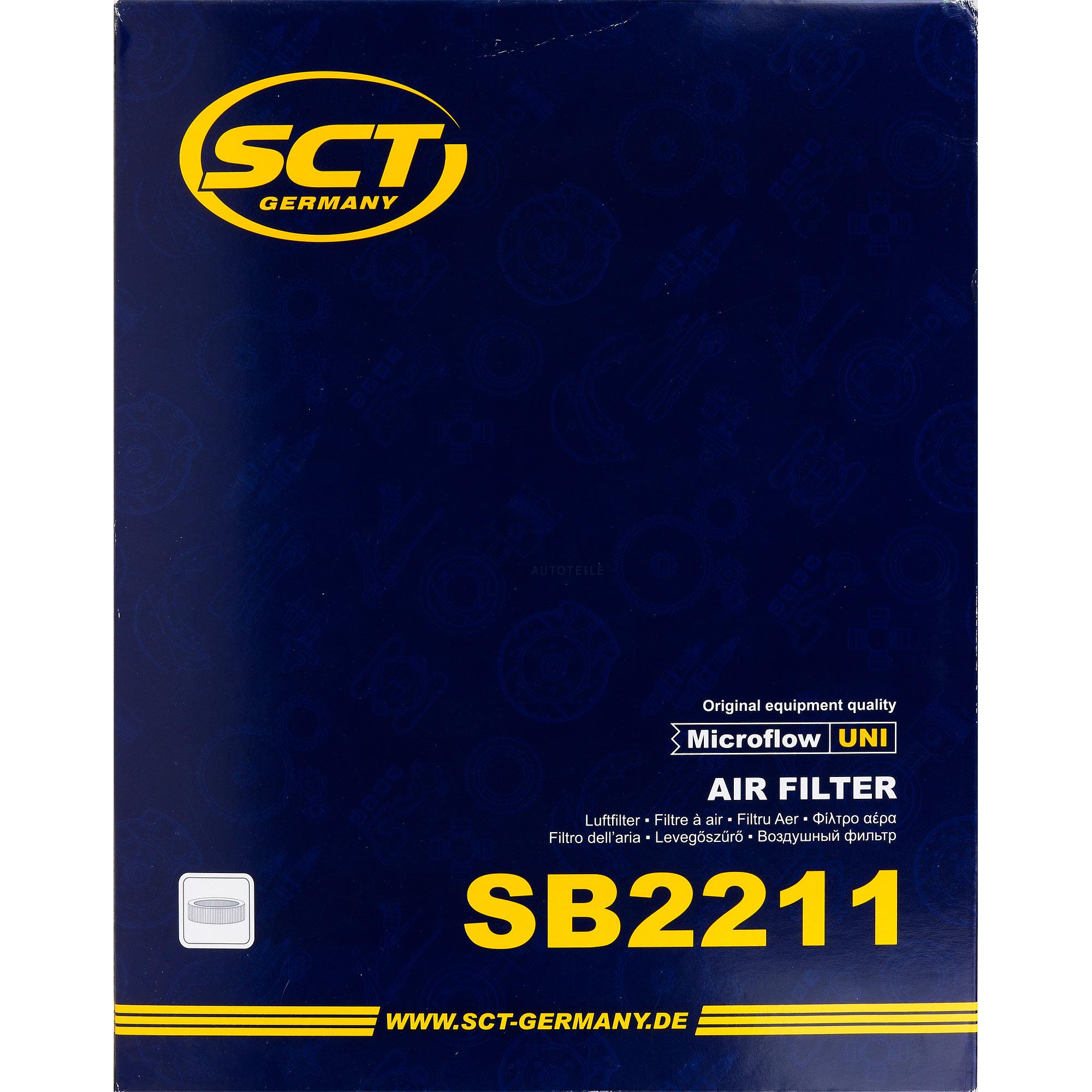 SCT Luftfilter Motorluftfilter SB 2211 Air Filter