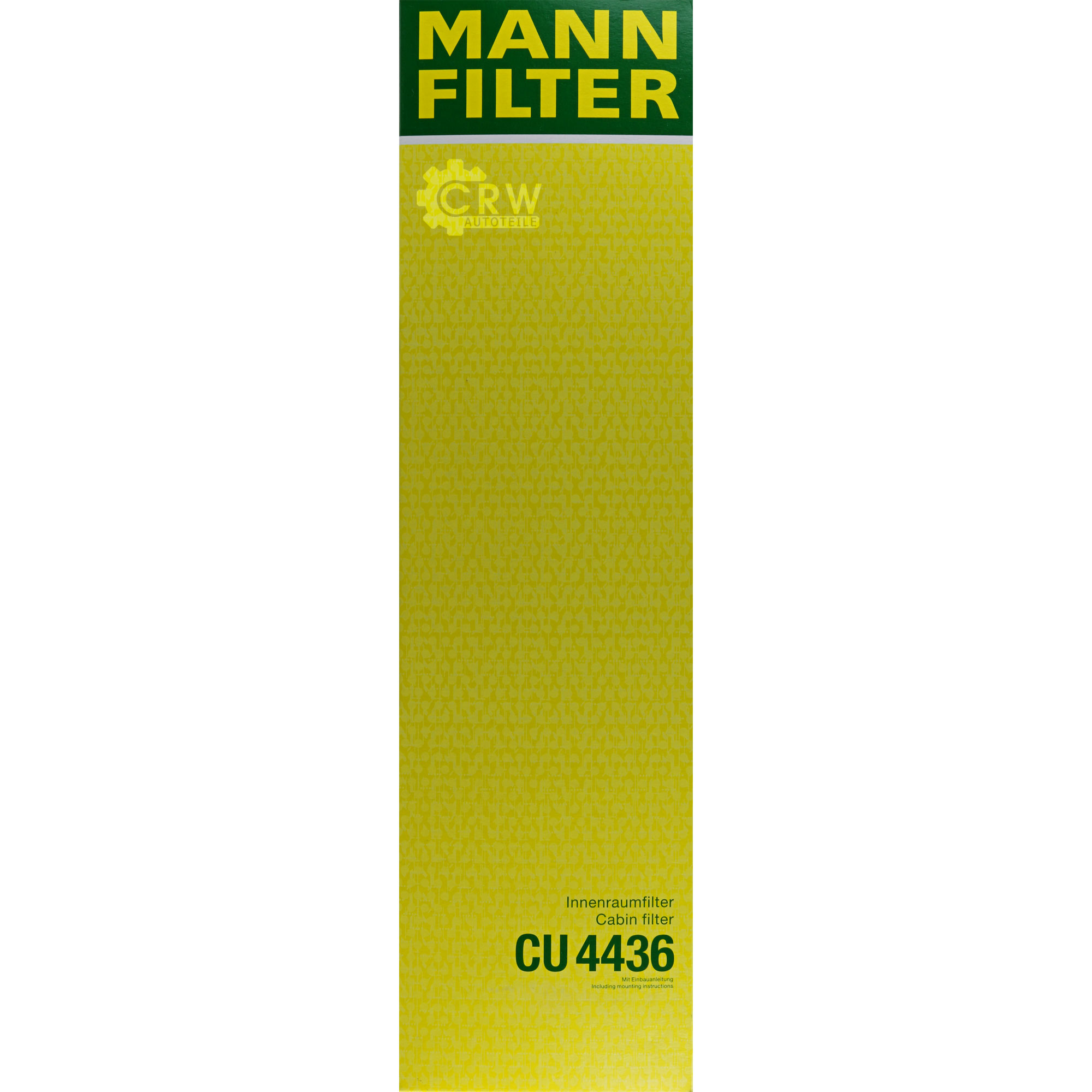 MANN-FILTER Innenraumfilter Pollenfilter CU 4436