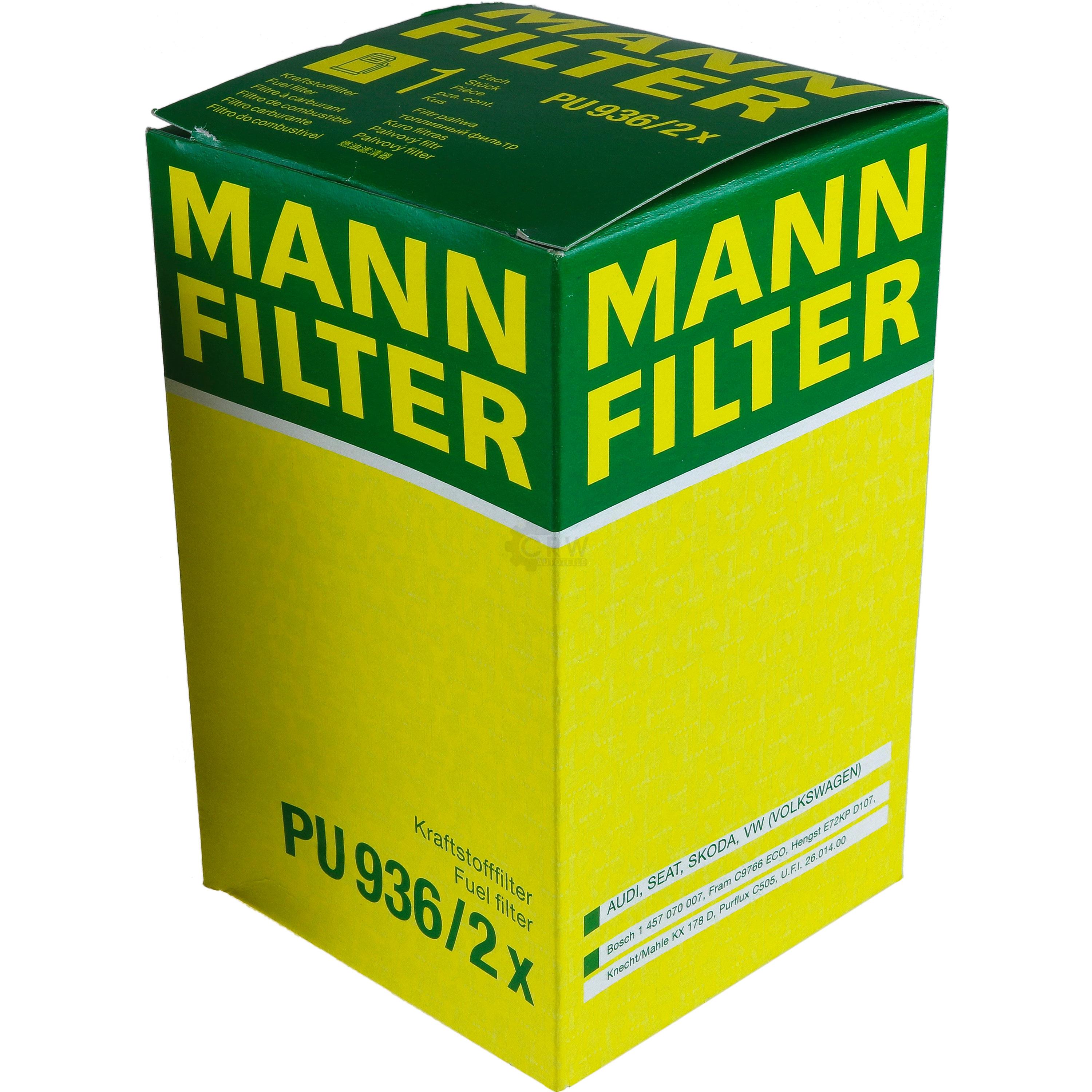 MANN-FILTER Kraftstofffilter PU 936/2 x Fuel Filter