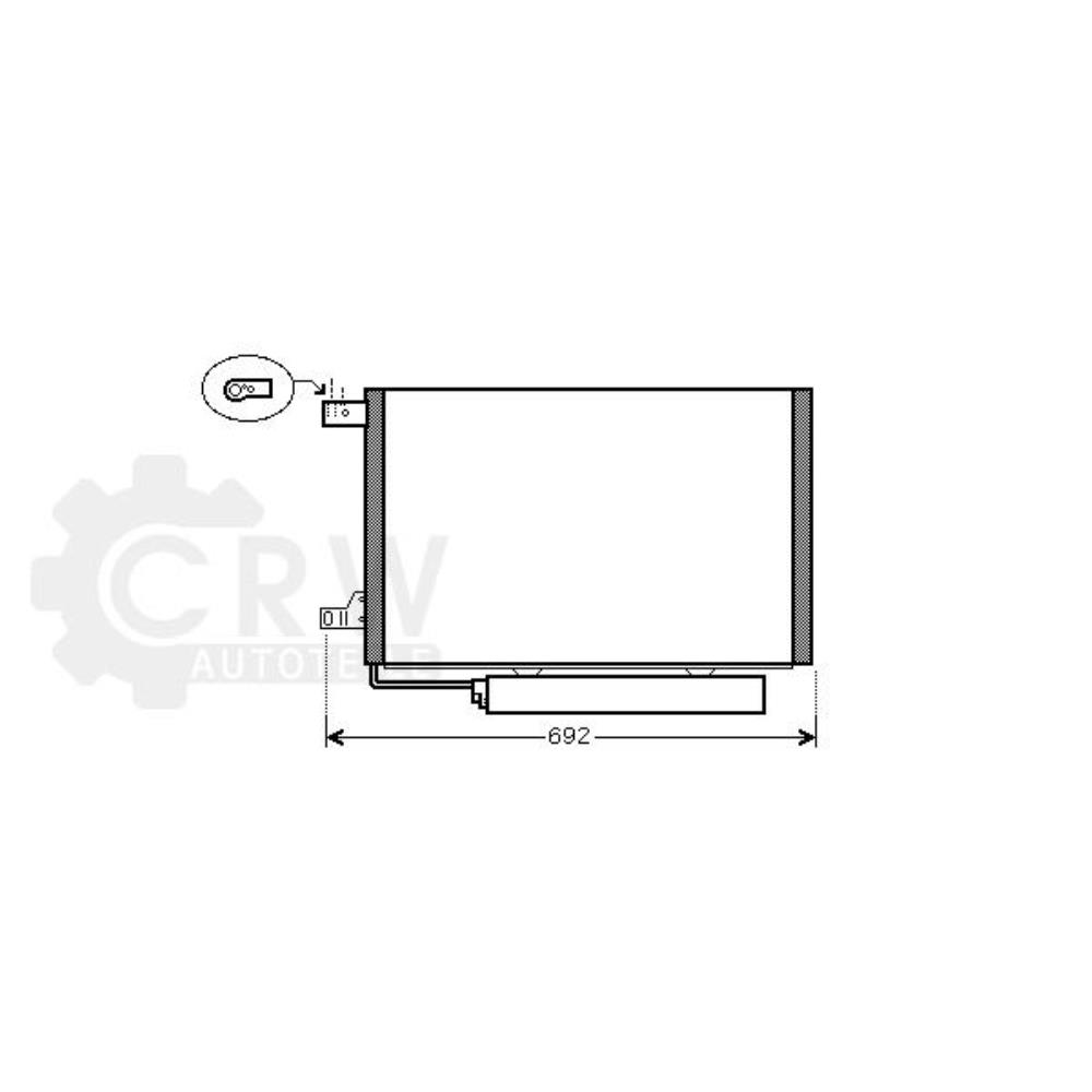 Kondensator Klimaanlage für Mercedes A-Klasse W169 B-Klasse W245
