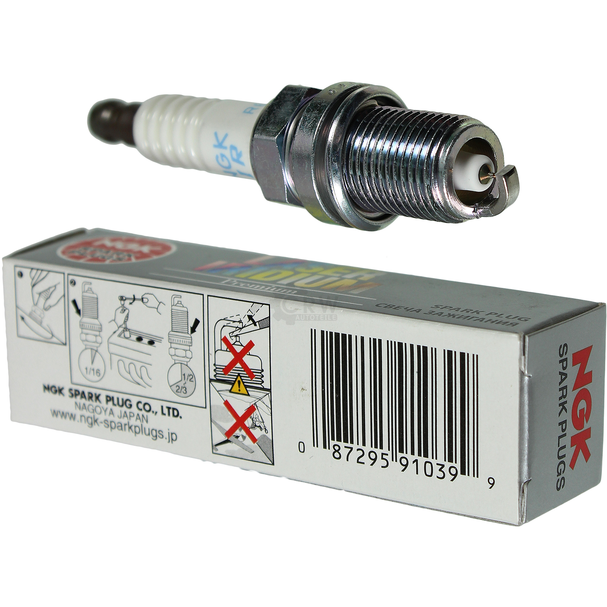NGK Laser Iridium Premium Zündkerze 91039 Typ IFR7X7G Zünd Kerze