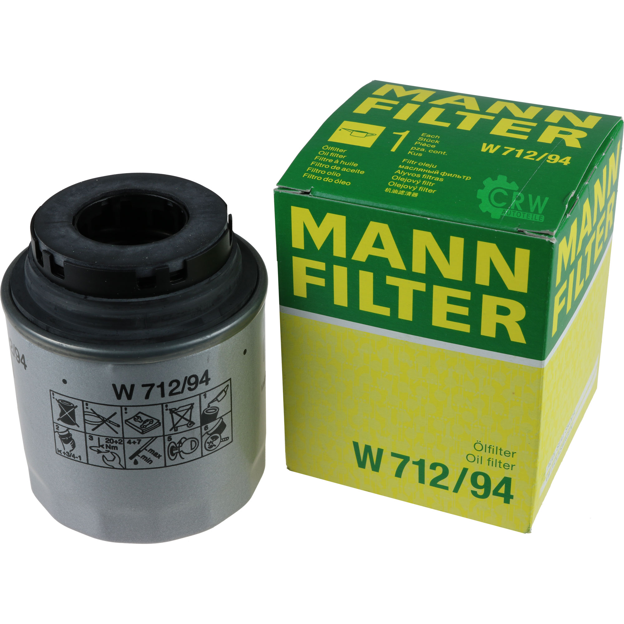MANN-FILTER Ölfilter W 712/94 Oil Filter