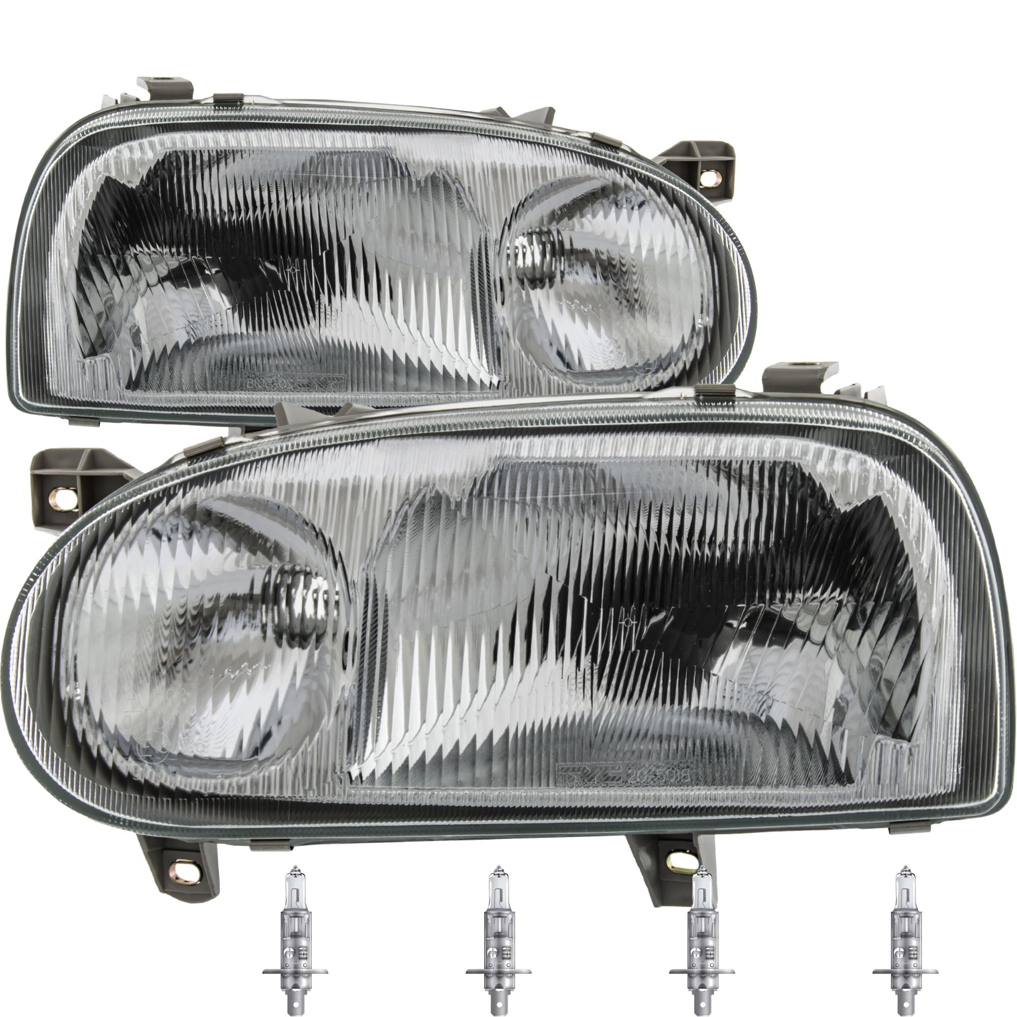 Scheinwerfer Set für VW Golf III 3 Typ 1H Bj. 91-97 H1+H1 inkl. OSRAM Lampen LIG