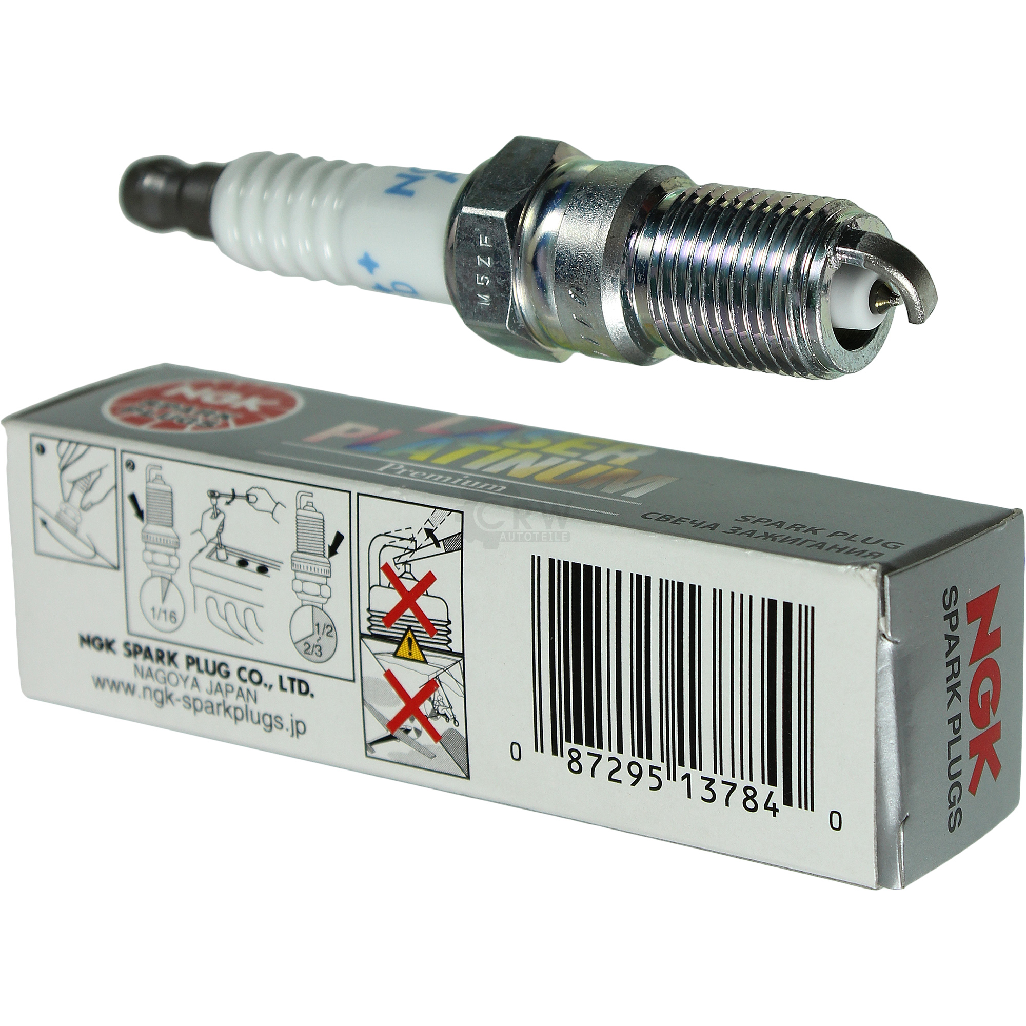 NGK Laser Platinum Premium Zündkerze 3784 Typ PTR5D-10 Zünd Kerze
