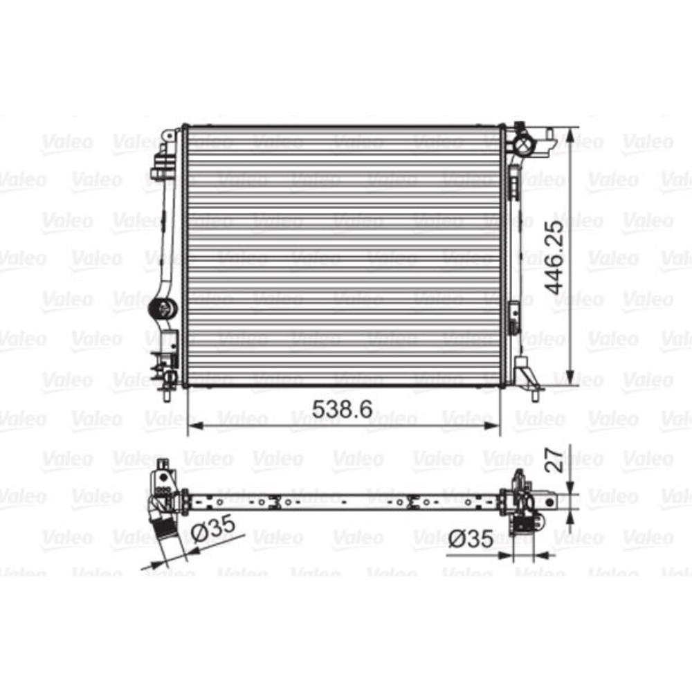 VALEO Wasserkühler Motorkühler für Renault Talisman Grandtour KP_ 1.6 dCi 160