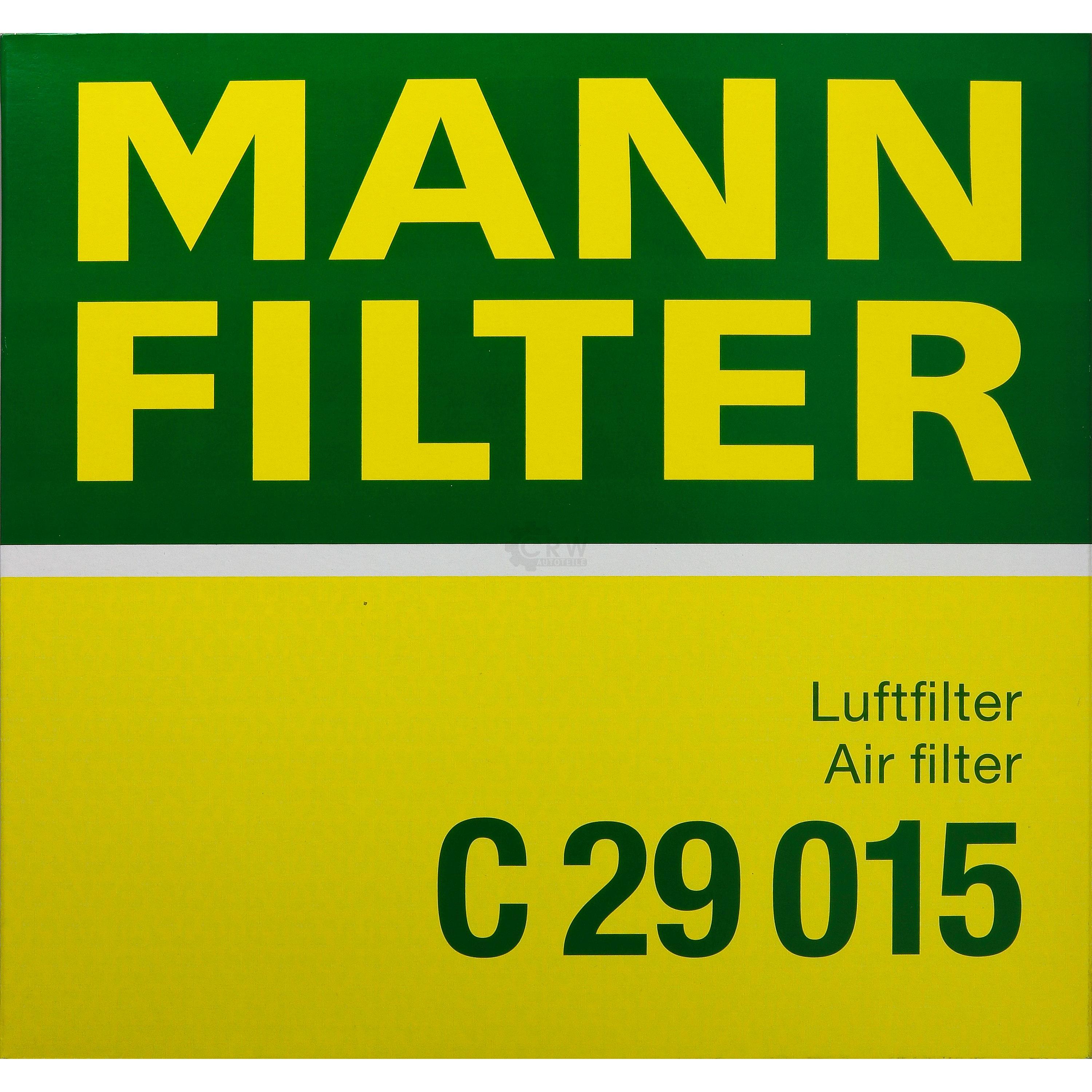 MANN-FILTER Luftfilter für VW UP 121 122 BL1 BL2 1.0 Polo 6R 6C