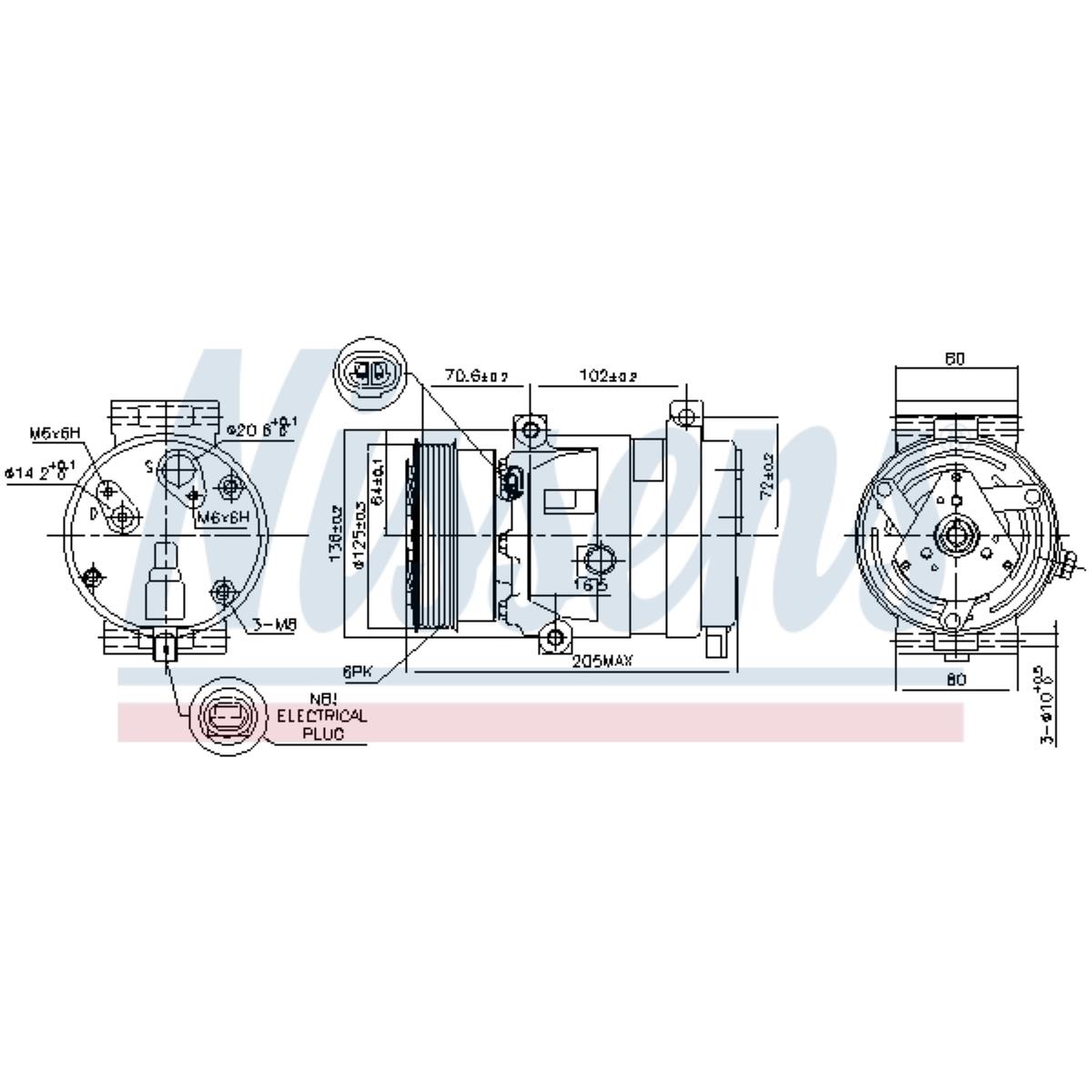 Kompressor Klimaanlage passend für Renault Laguna II BG0/1_ KG0/1_