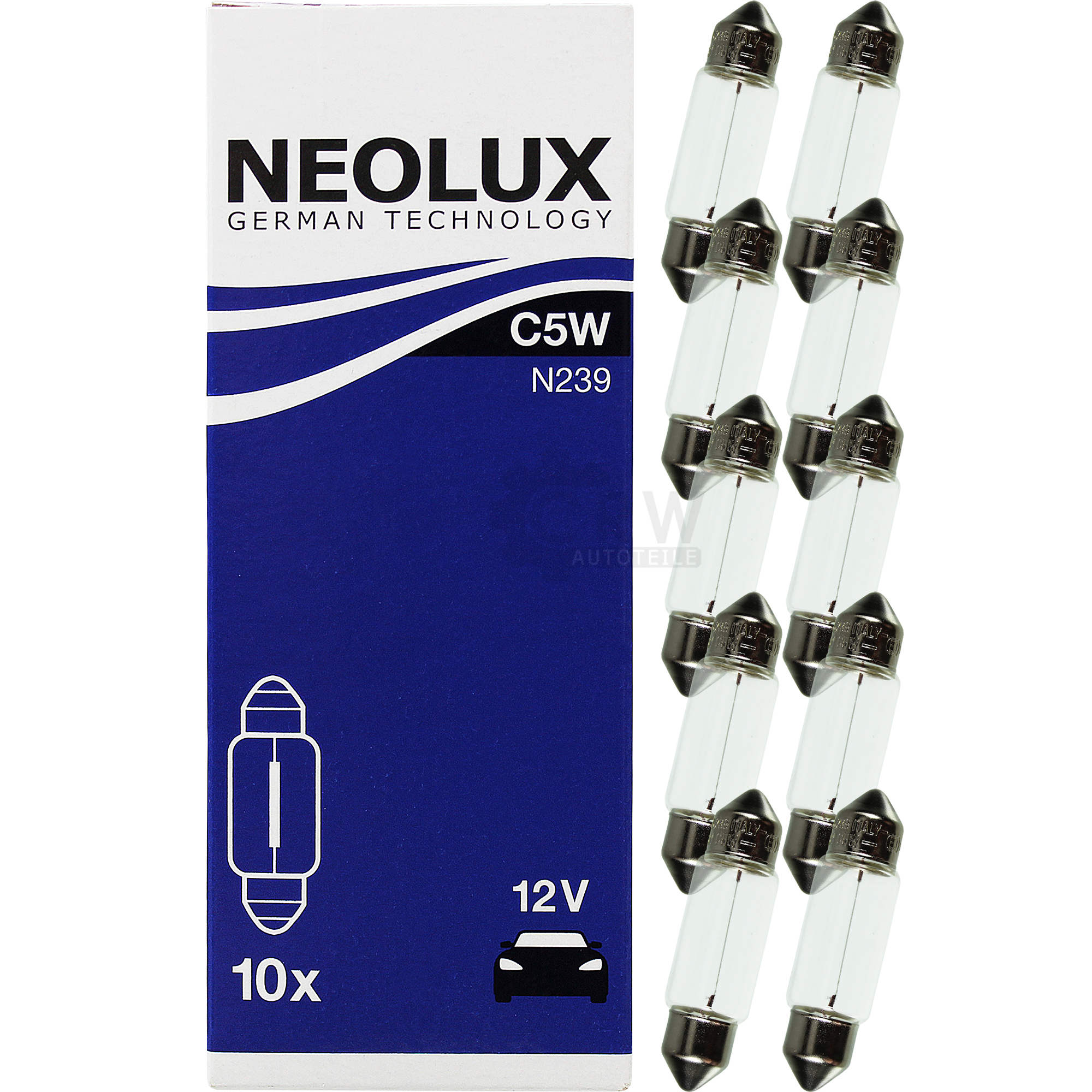 NEOLUX Standard C5W 5W 12V Sockel SV8,5-8 Signalbeleuchtung und Innenbeleuchtung
