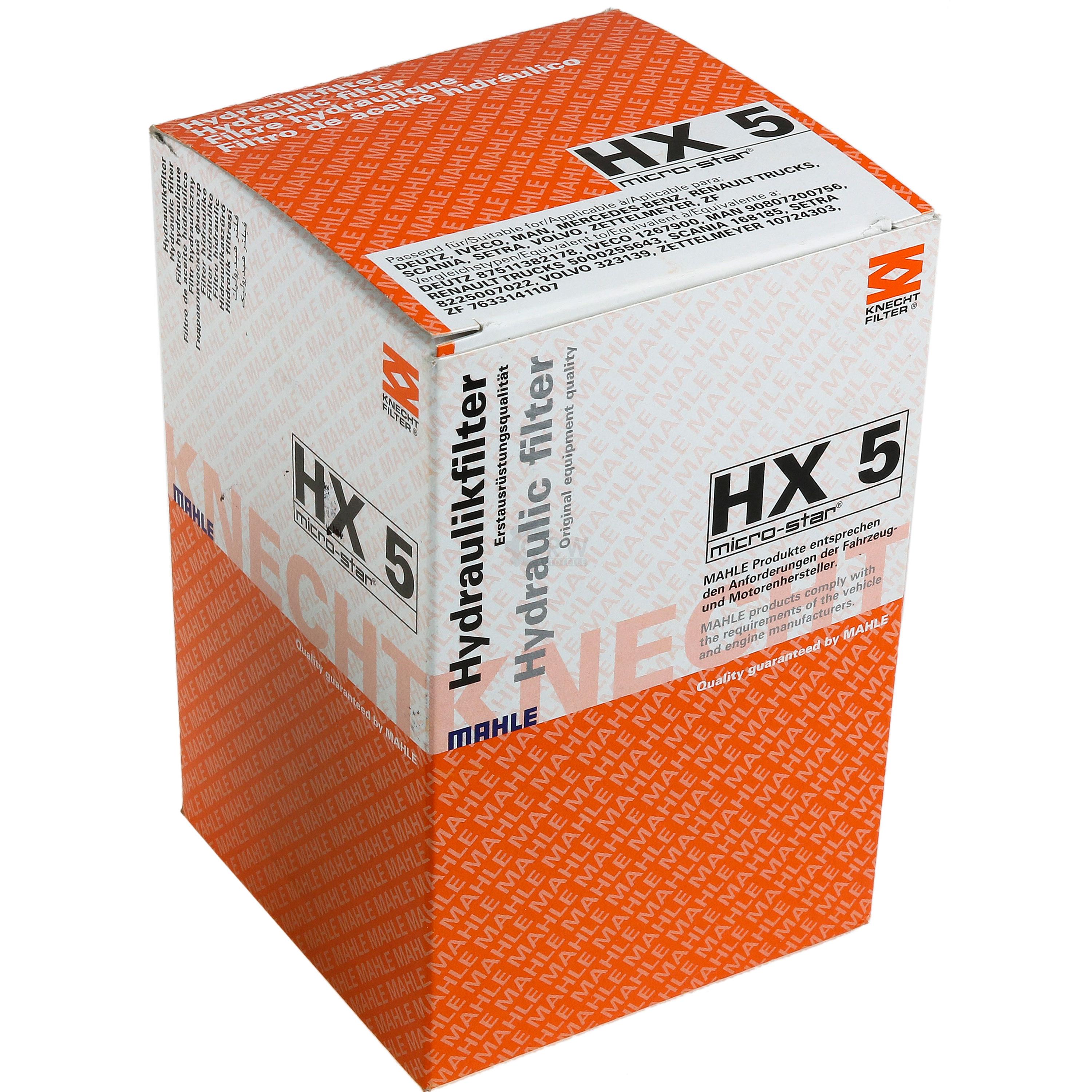 MAHLE / KNECHT HX 5 Hydraulikfilter für Automatikgetriebe