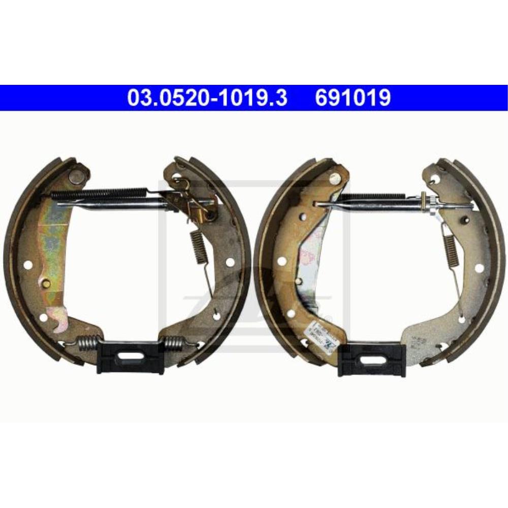Bremsbackensatz 03.0520-1019.3 Hinterachse für Opel Astra F 56_ 57_ Corsa B 73_ 78_ 79_ F35