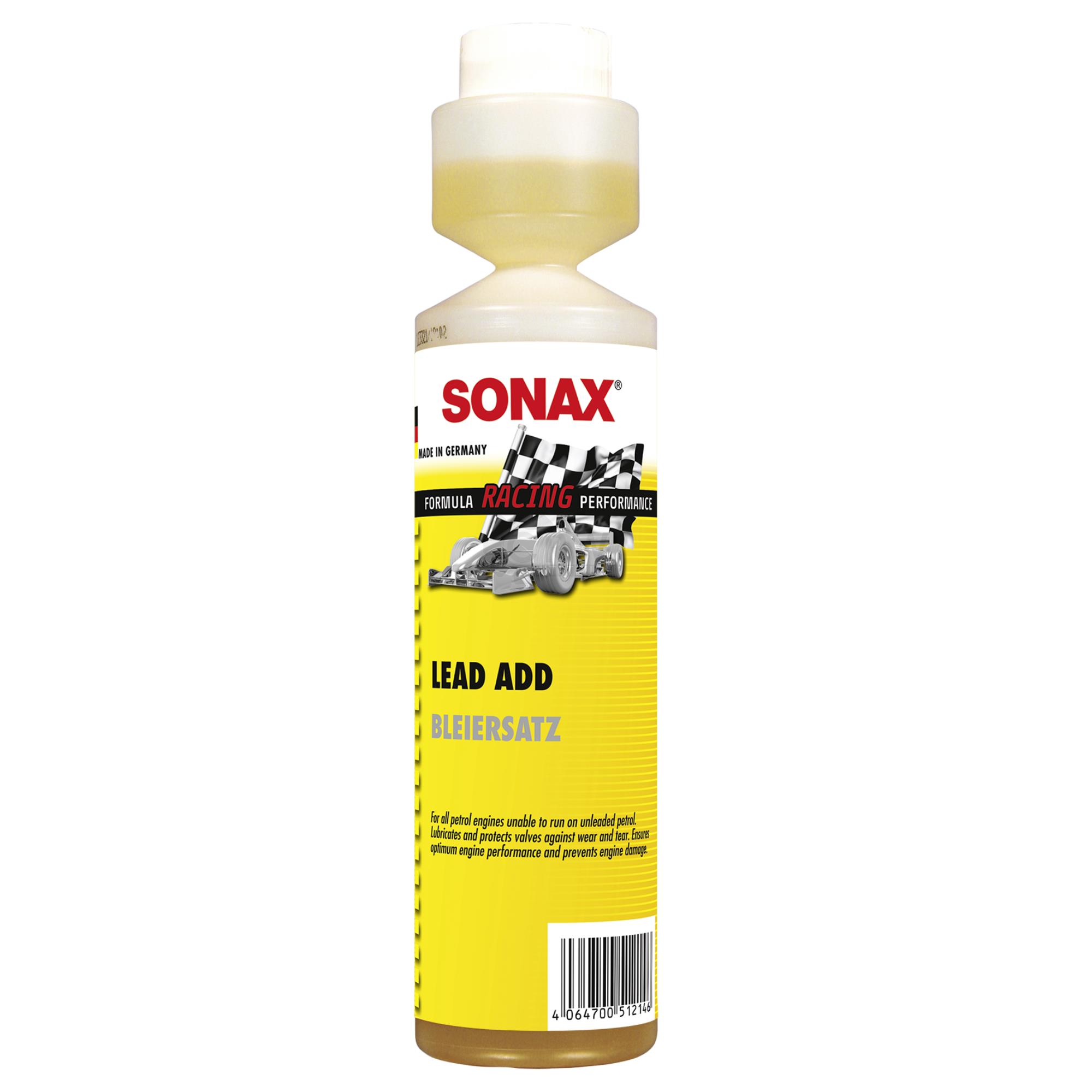 SONAX BleiErsatz Bleiersatzstoff Kraftstoff Benzin Additiv 250 ml