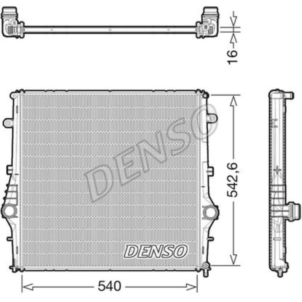 DENSO Kühler Wasserkühler Motorkühler für Alfa Romeo Giulia 952_ 2.2 D