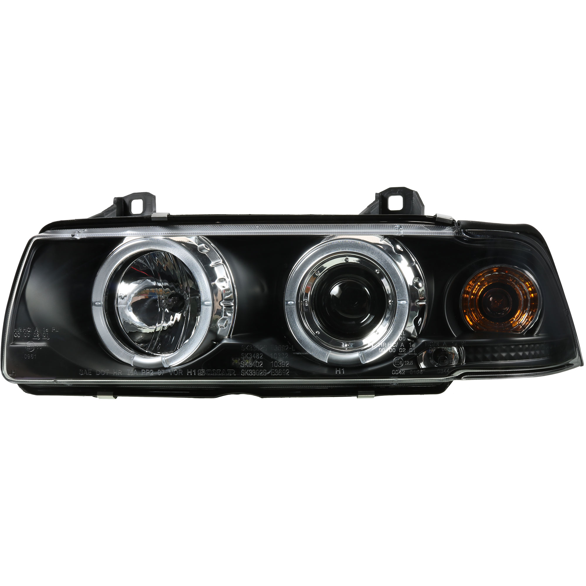 Scheinwerfer Set LED Angel Eyes für BMW 3er E36 Bj. 90-99 Coupe Cabrio