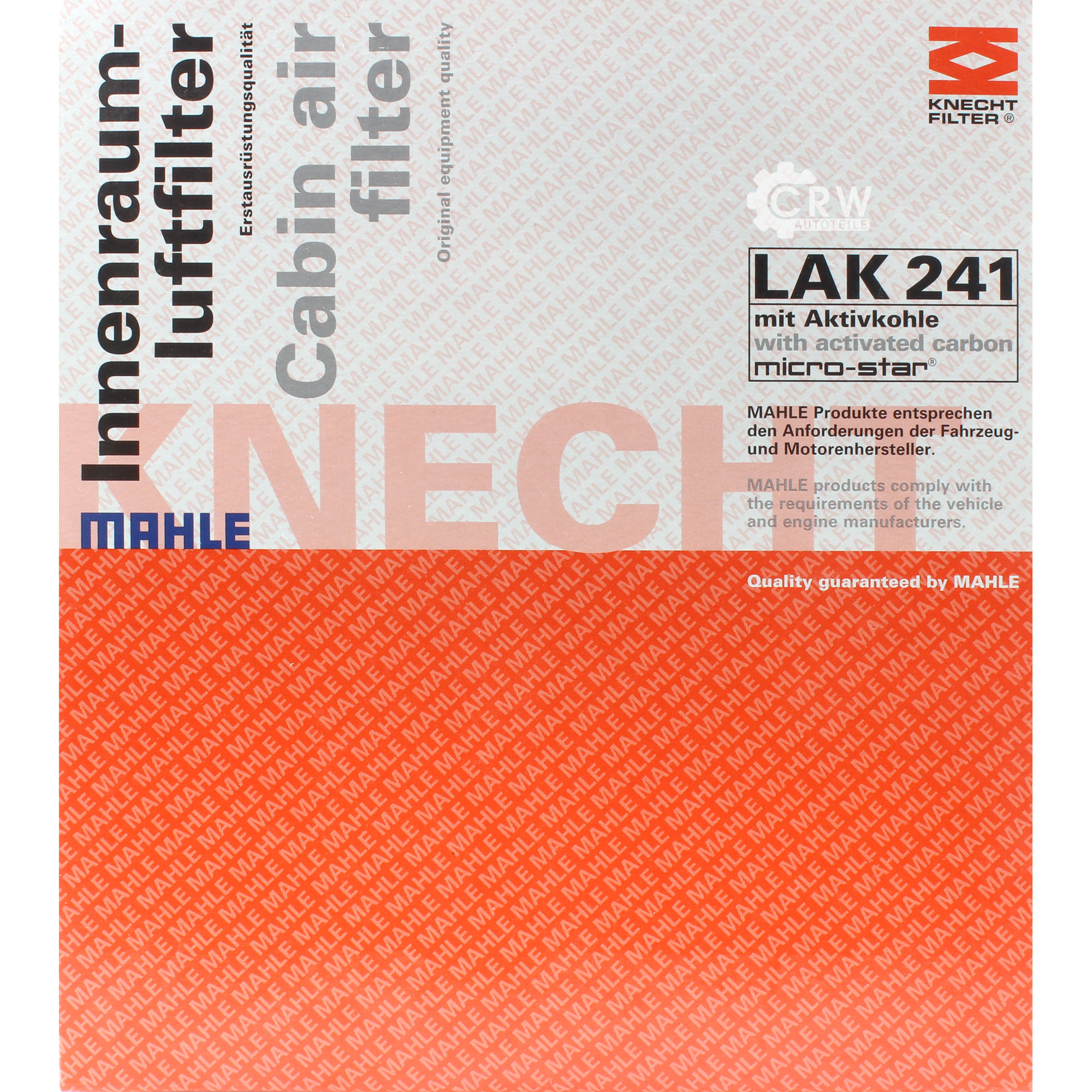 Filter Innenraumluft LAK 241 für Fiat 500 312_ Panda Van 169_ 169 Lancia Ypsilon 846 KA RU8