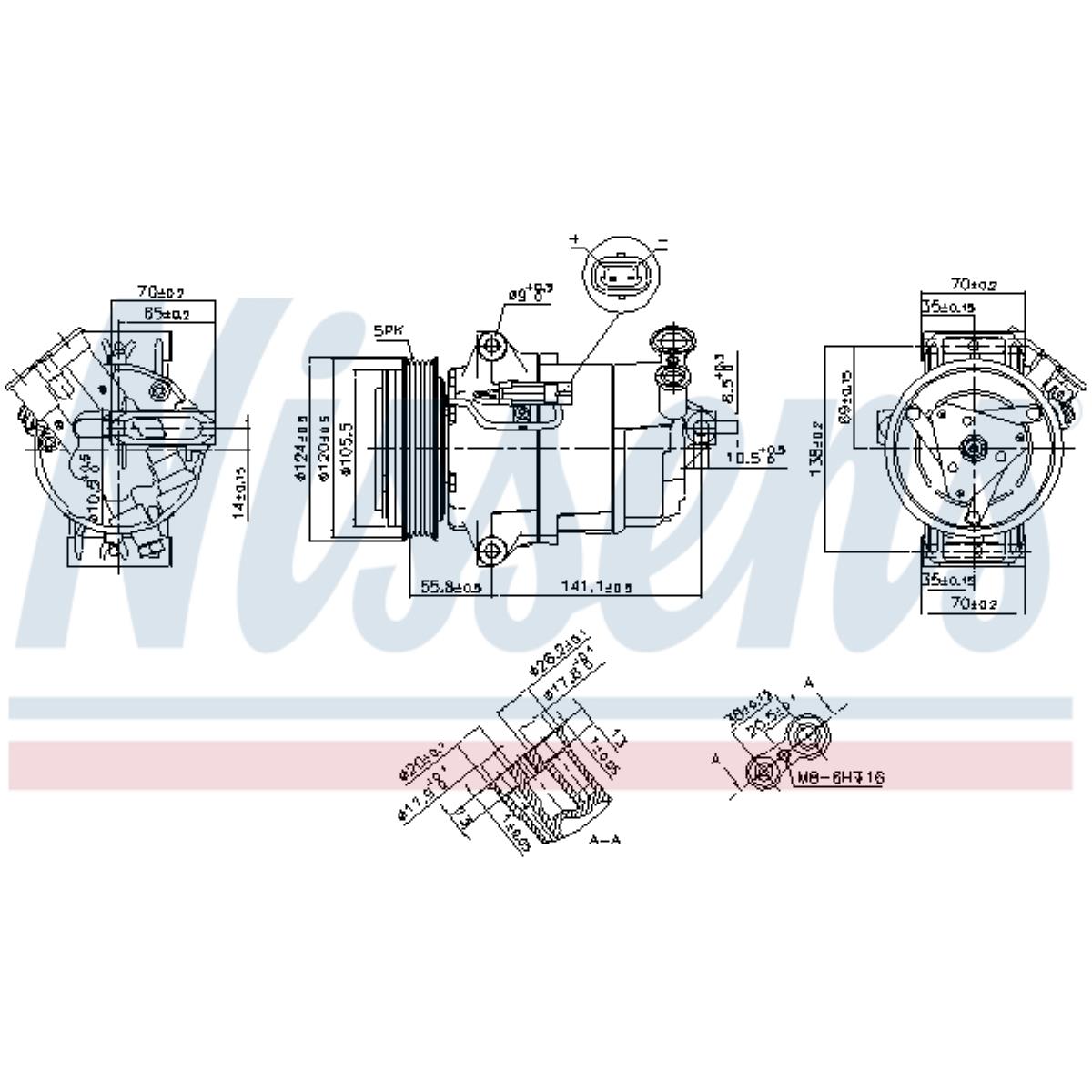 Kompressor Klimaanlage Klimakompressor passend für Opel Zafira B A05