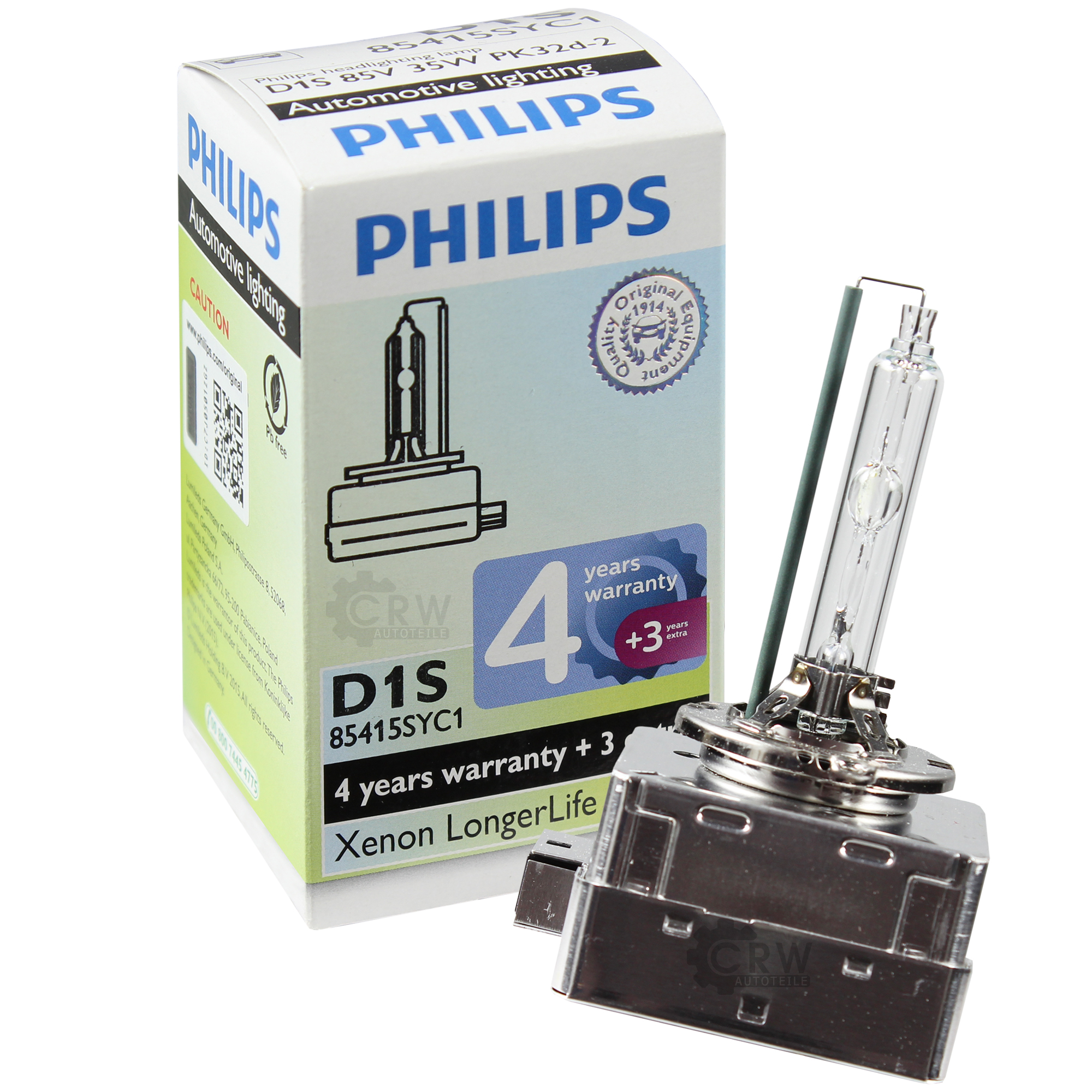Philips D1S 35W LongerLife 4300K Xenon 1 Stück Brenner Xenonlampe Scheinwerfer