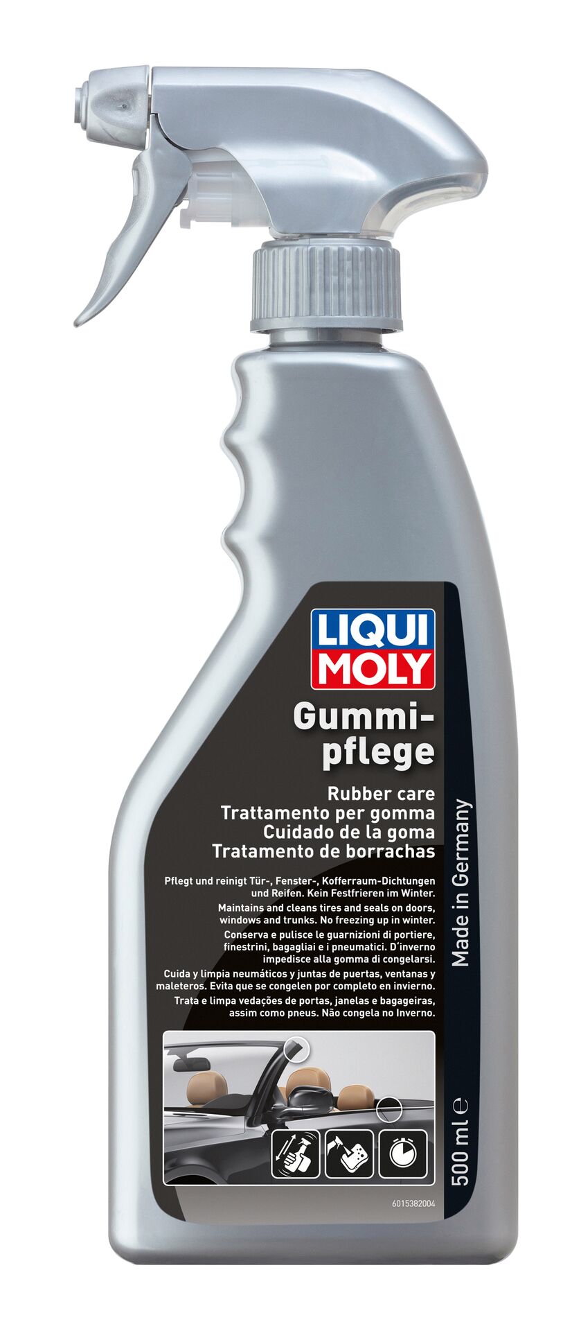Liqui Moly 500ml Gummi-Pflege Reifen Türgummi Dichtungen Tiefenreinigung  Pfleger