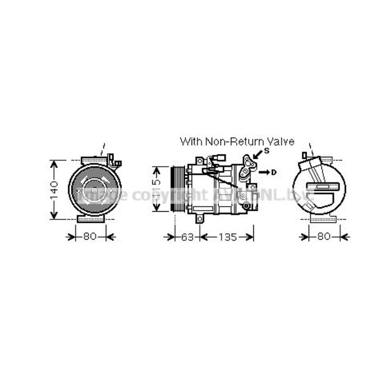 Kompressor Klimaanlage für Renault Scénic III JZ0/1_ Grand KZ0/1 BZ0_