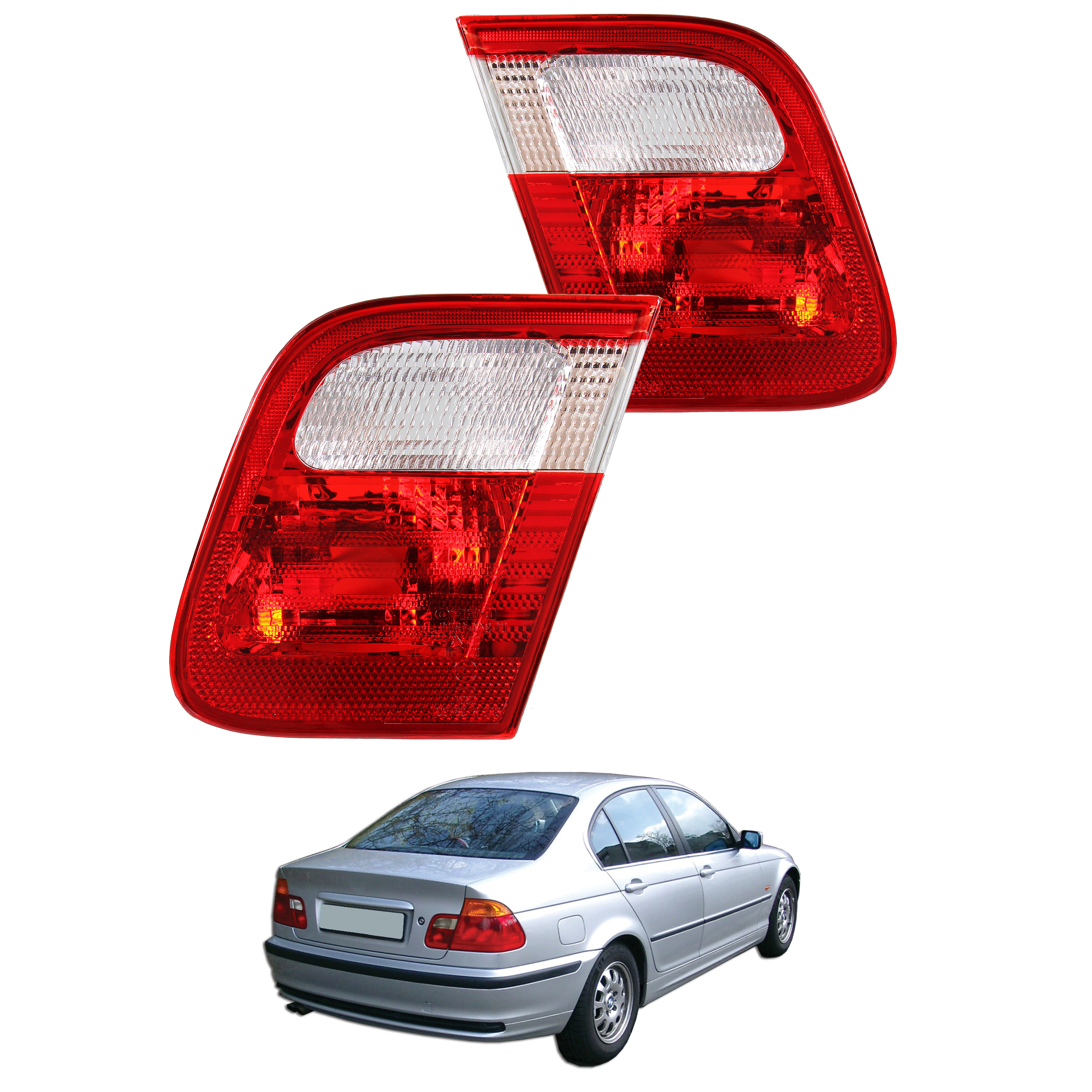 Rückleuchte Set innen für BMW 3 (E46) Bj. 02.98-04.05 Heckleuchte O3H