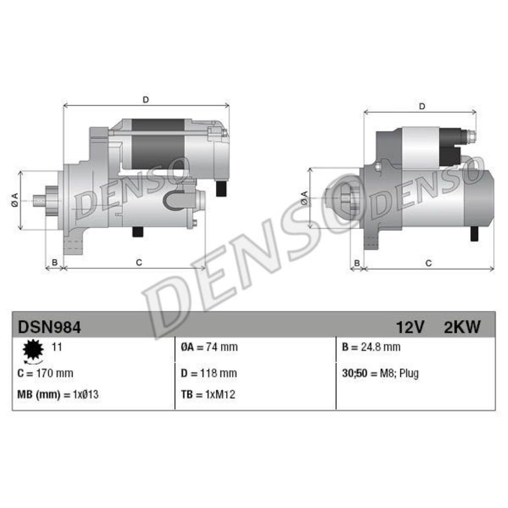 DENSO STARTER FÜR TOYOTA