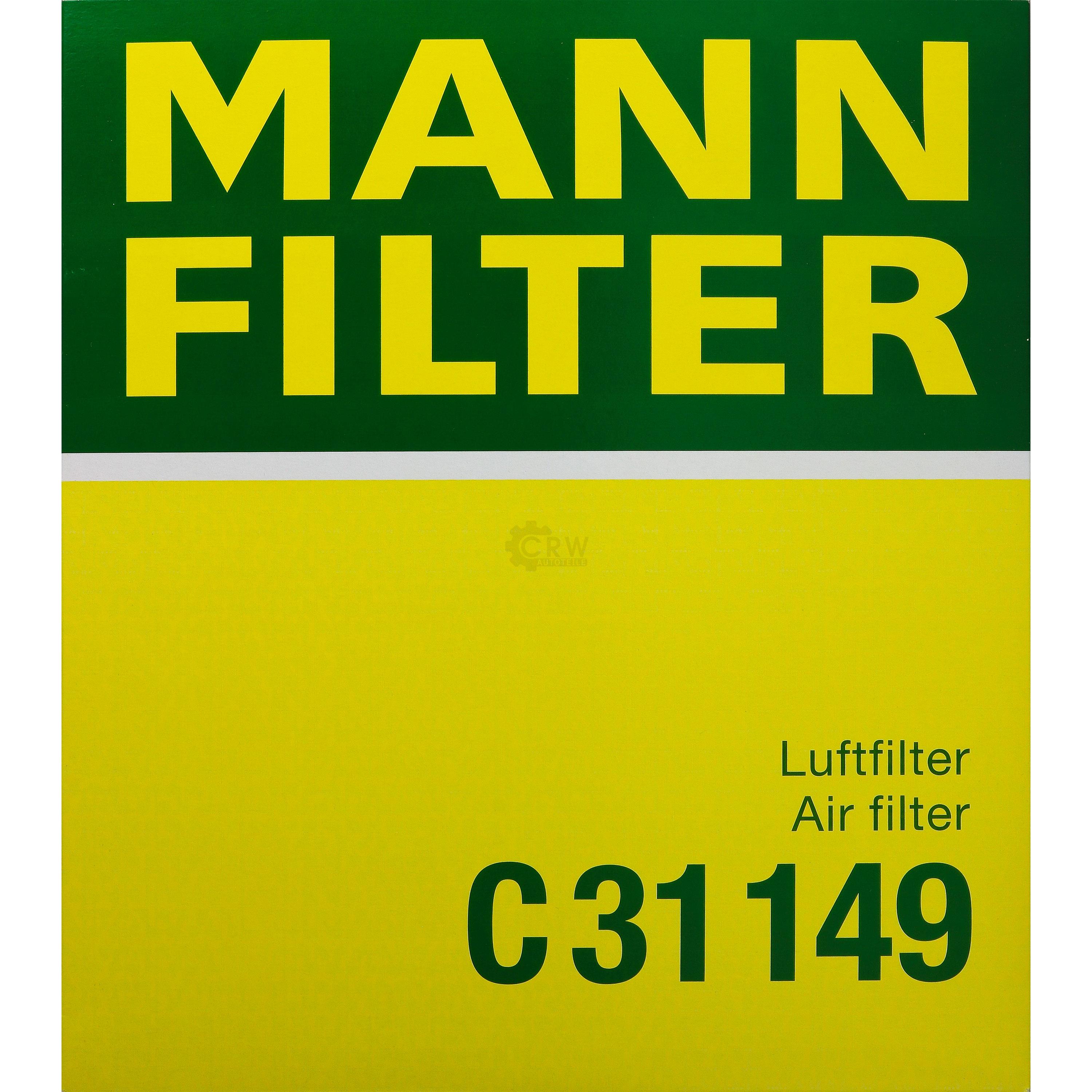 MANN-FILTER Luftfilter für BMW 6er Cabriolet E64 650i 645 Ci E63 E60 520i 545i