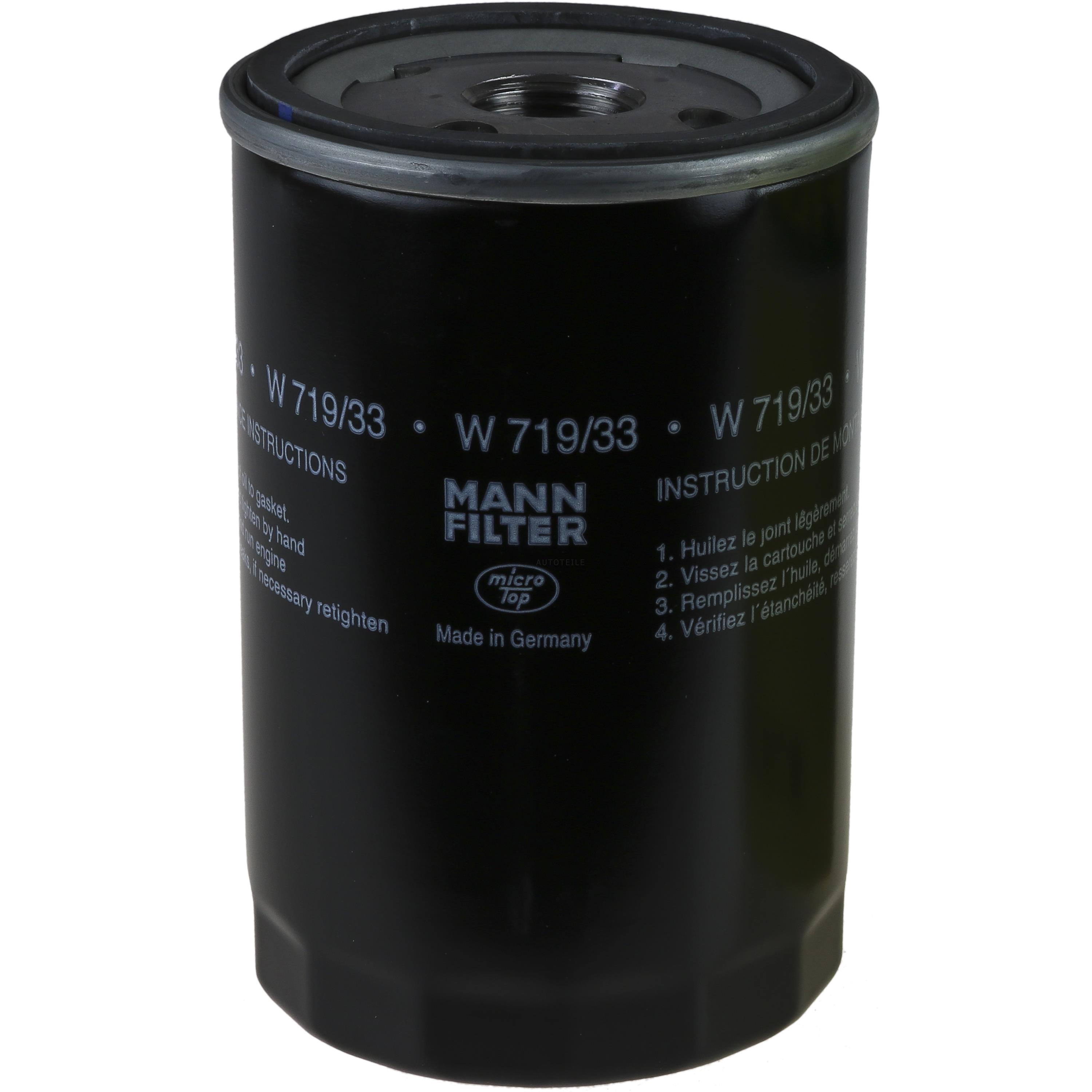 MANN-FILTER Ölfilter W 719/33 Oil Filter