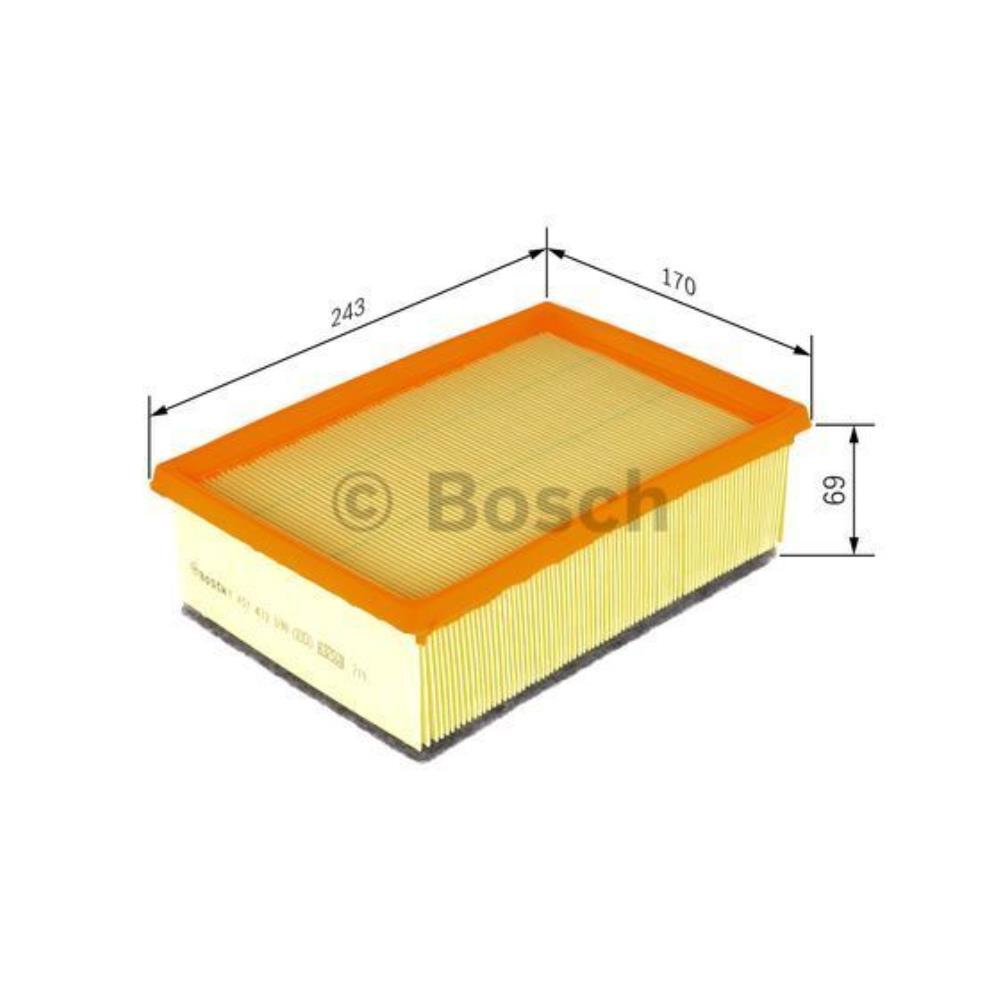 BOSCH Luftfilter für Peugeot 307 Break 3E 2.0 HDi 135 3B 3H Citroën C4 I LC_