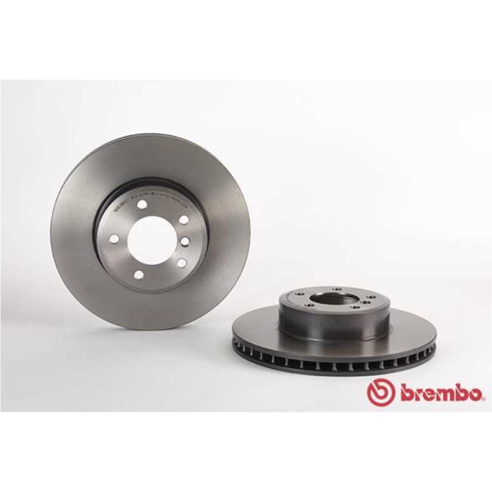 BREMBO Satz Bremsen Bremsscheiben belüftet vorne + Bremsbeläge für BMW 5er E60