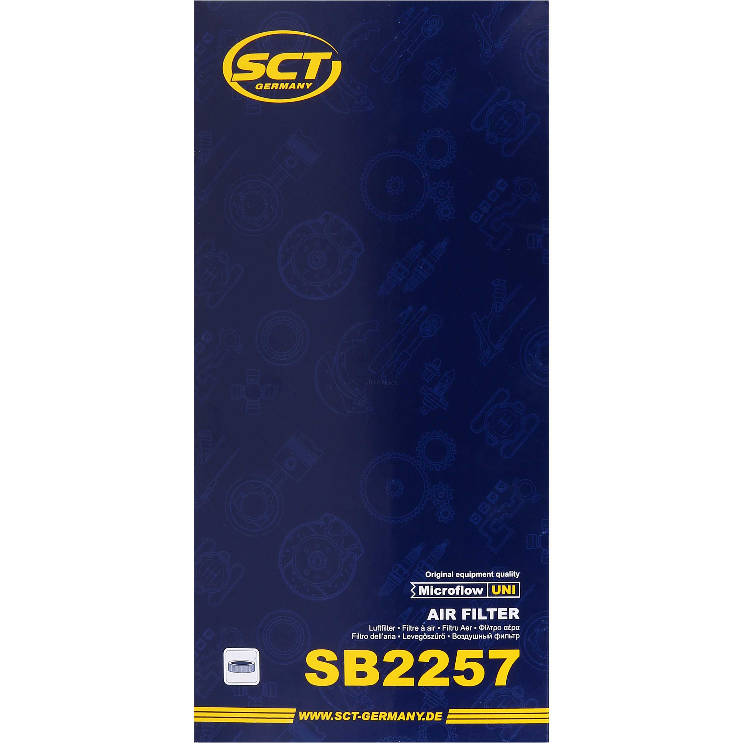Luftfilter SB 2257 für Toyota Avensis Station Wagon T25 Corolla Verso ZER_ ZZE_ R1_ T25_