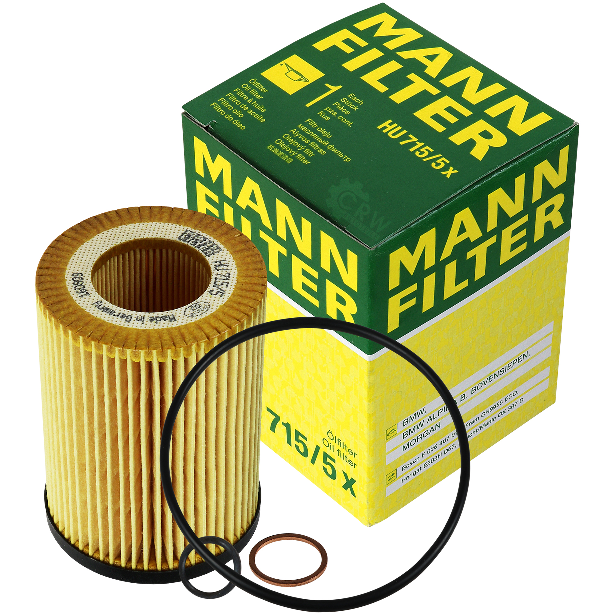 MANN-FILTER Ölfilter HU 715/5 x Oil Filter