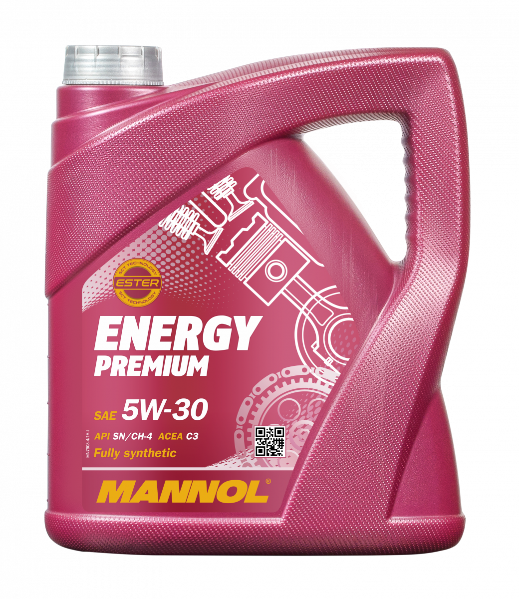 MANNOL 4 Liter Energy Premium 5W-30 Leichtlauf-Motoröl API SN/CH-4 ACEA C3