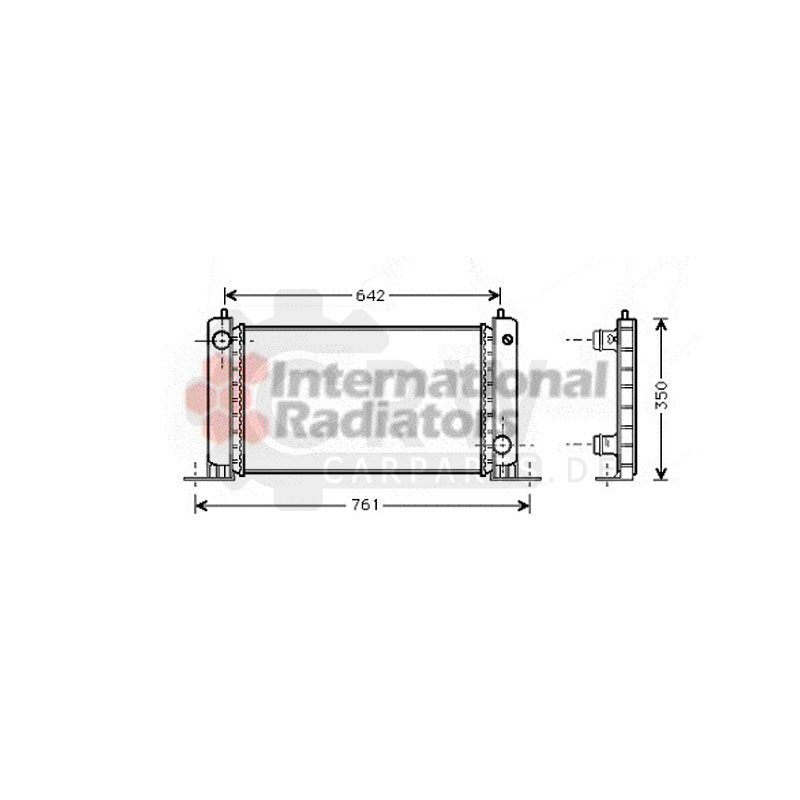   Kühler Motorkühlung für Fiat Stilo 1.6 16V 1.2
