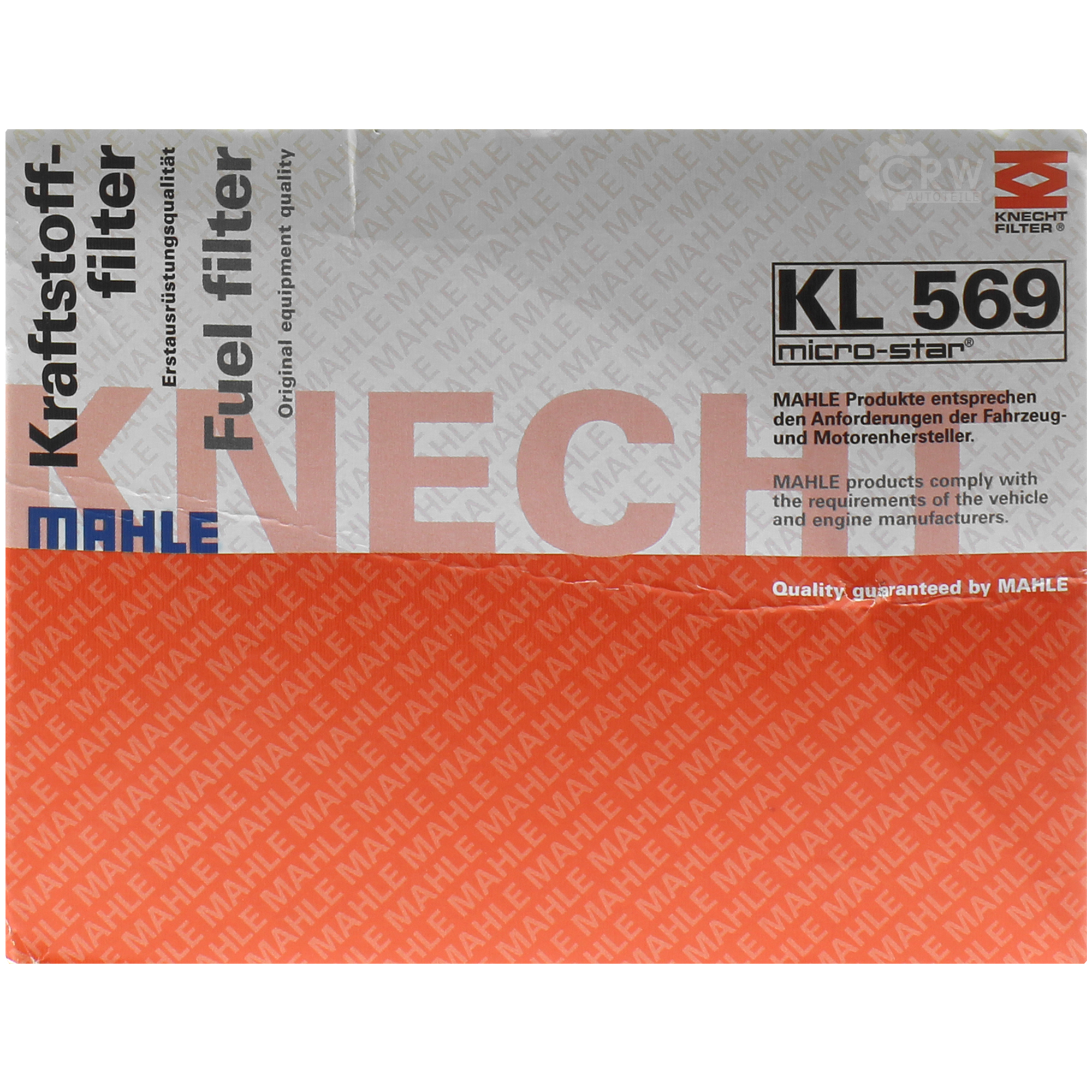 MAHLE / KNECHT KL 569 Kraftstofffilter Filter Fuel