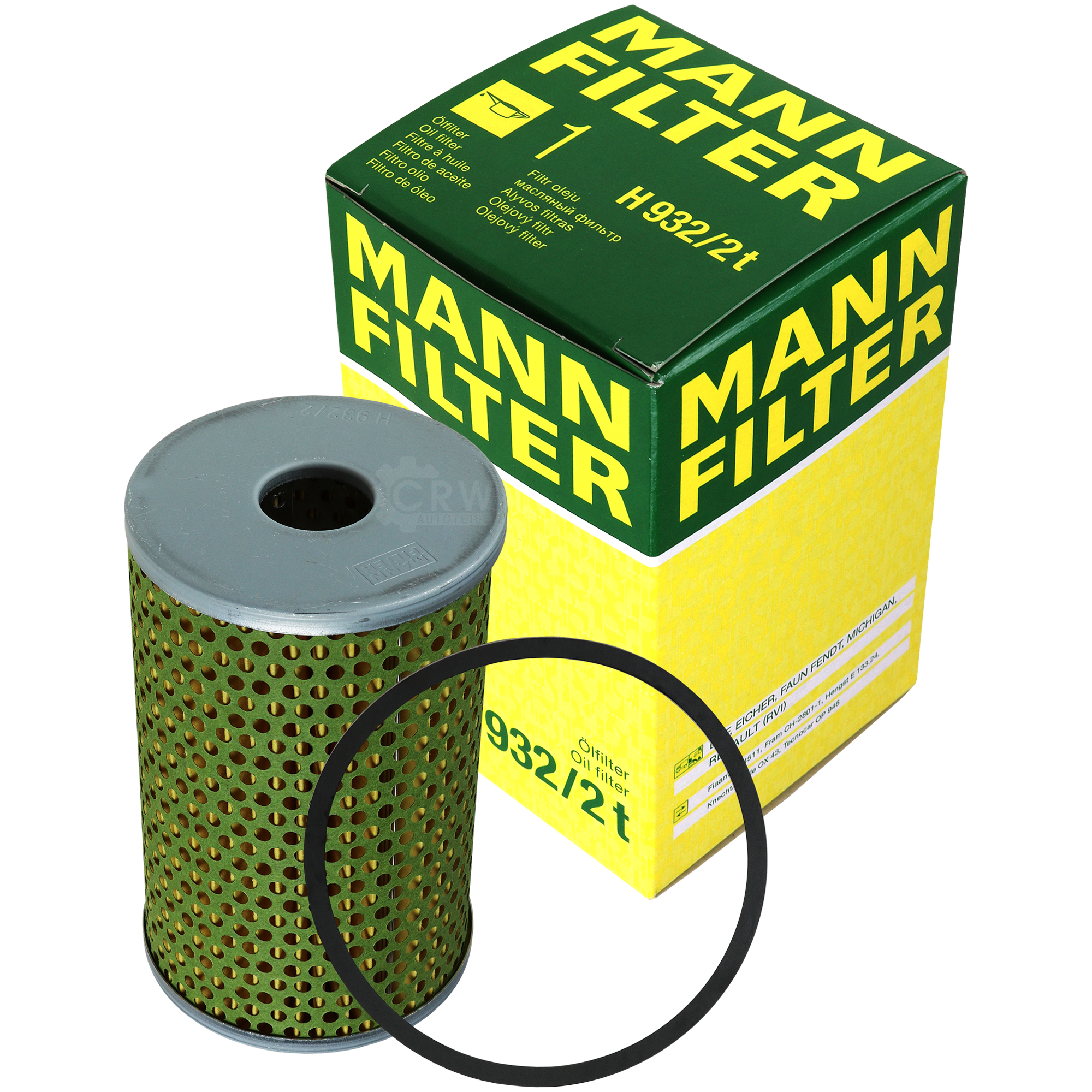 MANN-FILTER Ölfilter Oelfilter H 932/2 t Oil Filter