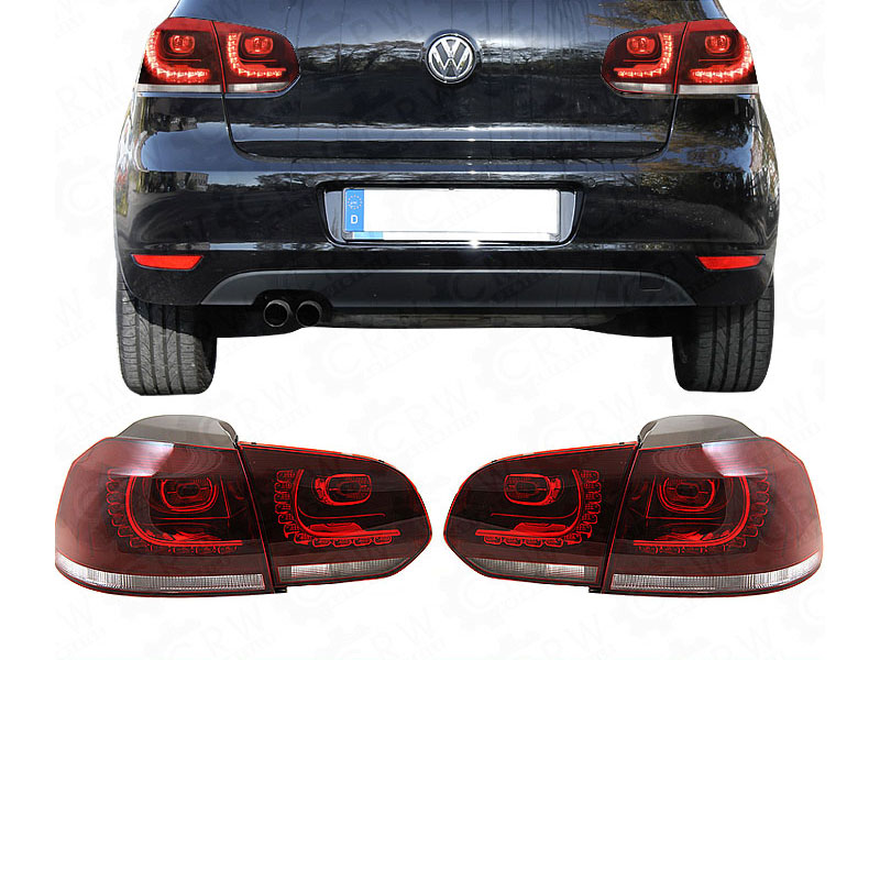 LED Rückleuchten Set für VW Golf 6 VI GTI R Look Bj. 08->> rot-weiß YXH