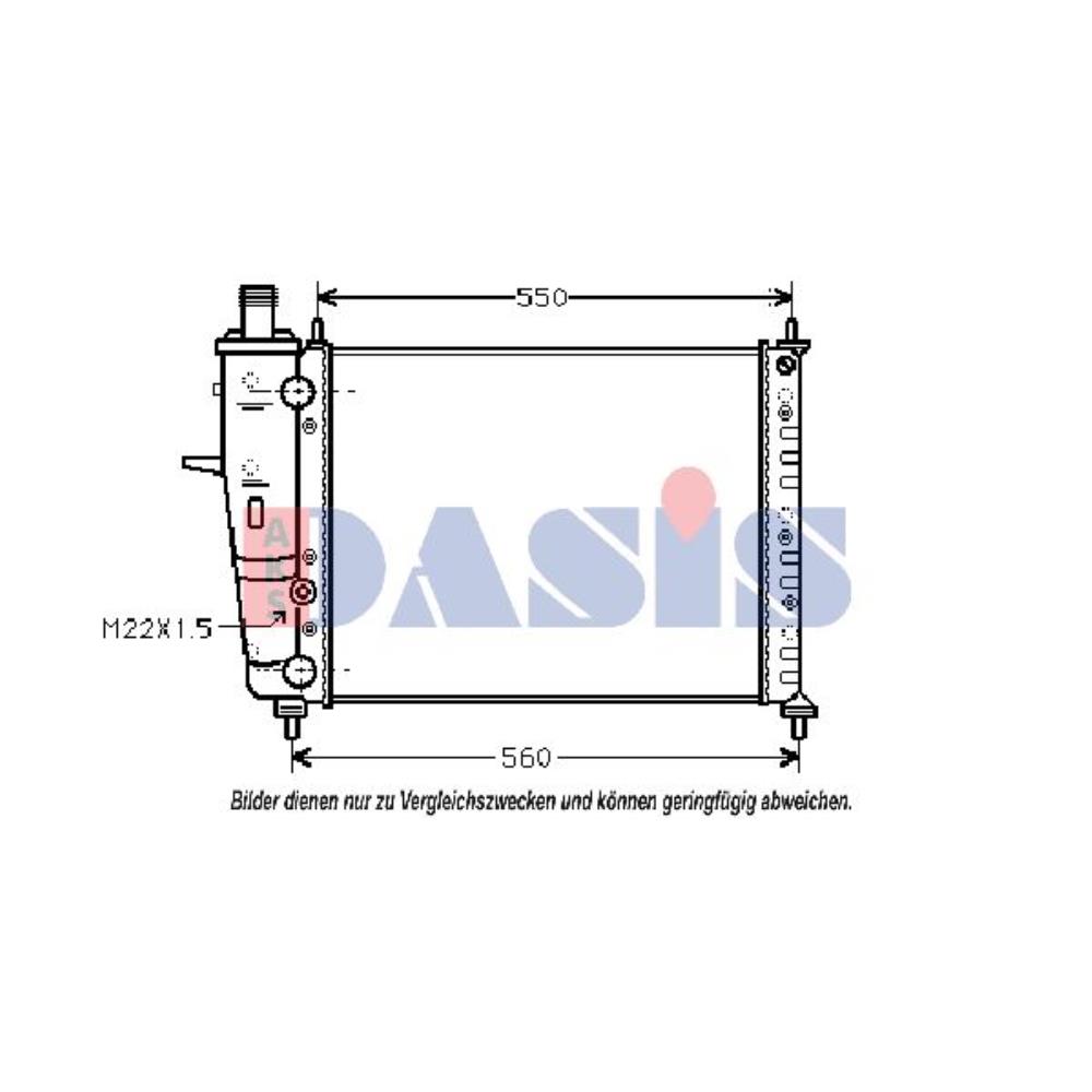 Wasserkühler Motorkühler mechanisch gefügt für Fiat Brava 182 1.6 16V