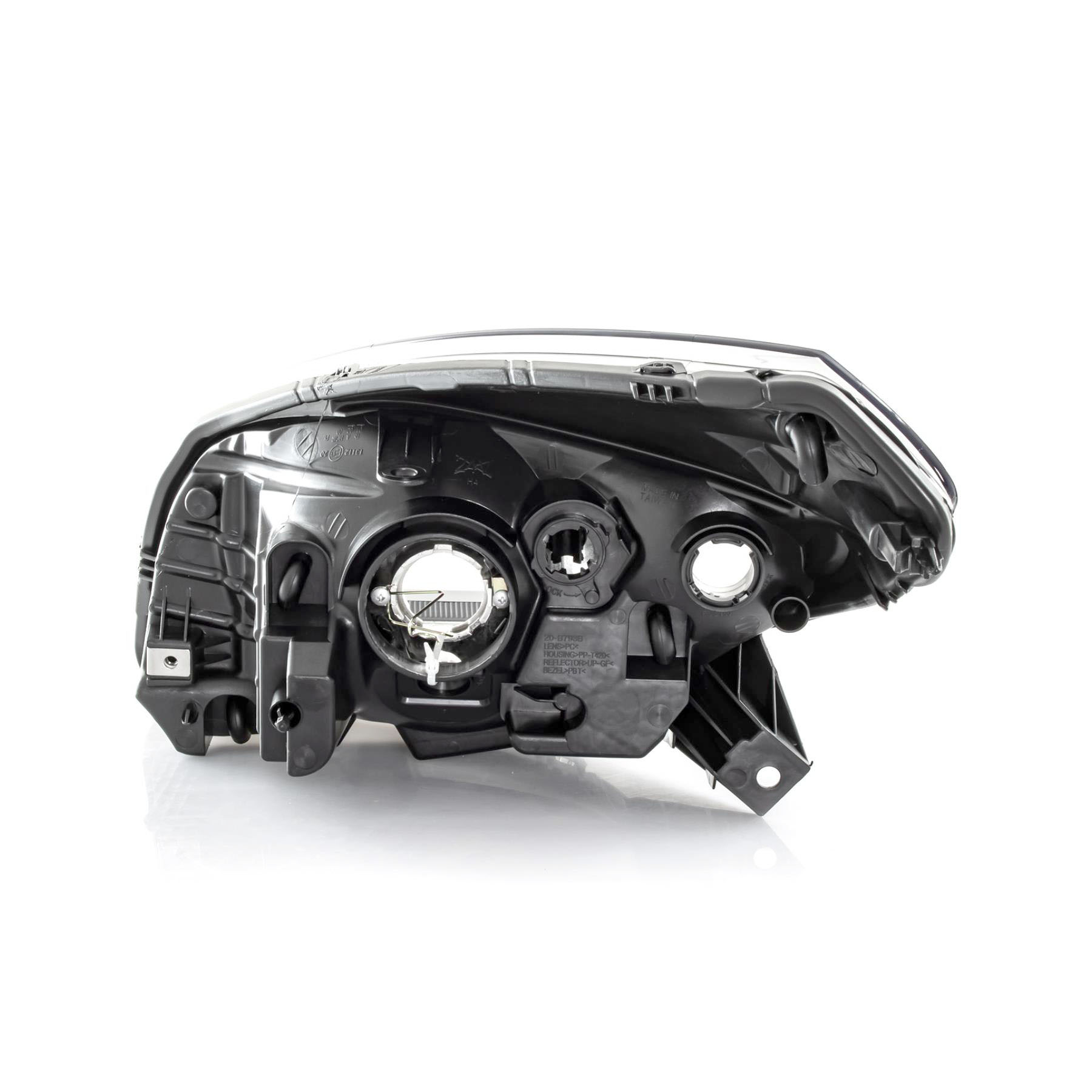 Halogen Scheinwerfer Set links & rechts H4 schwarz für Dacia Sandero