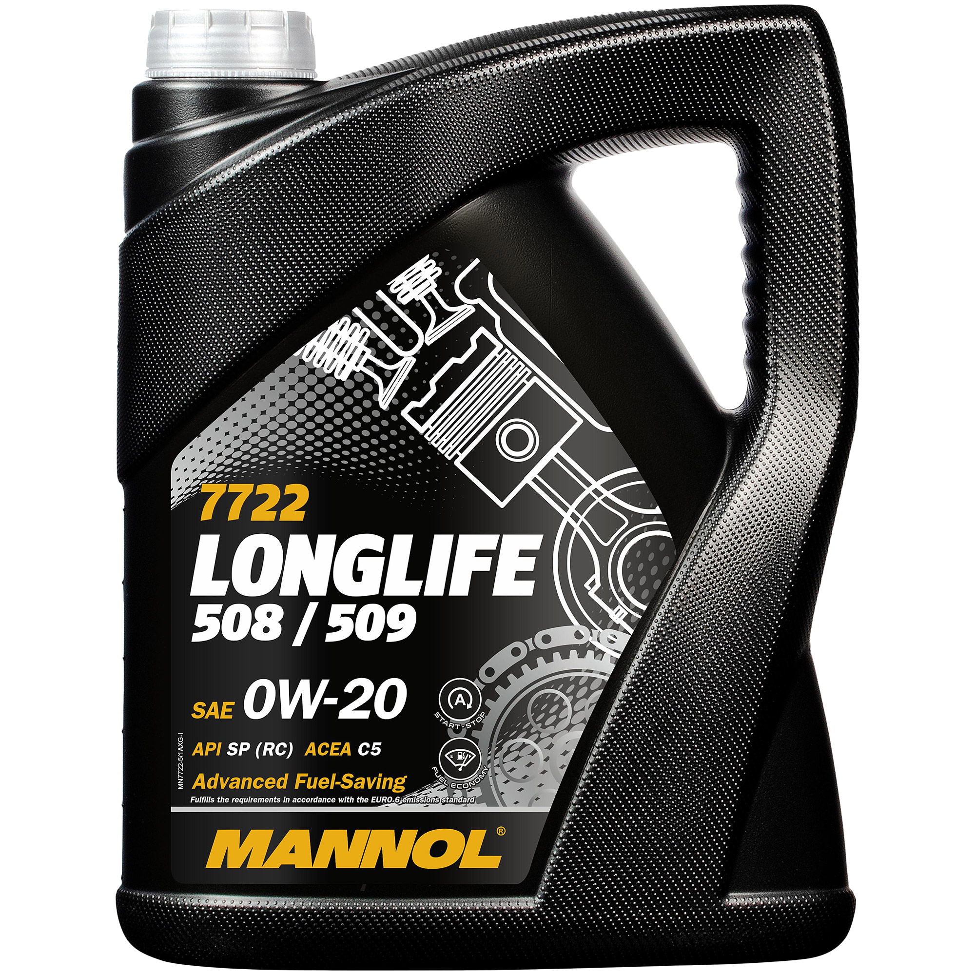 5 Liter MANNOL 7722 Longlife 508/509 0W-20 Motoröl Engine Oil