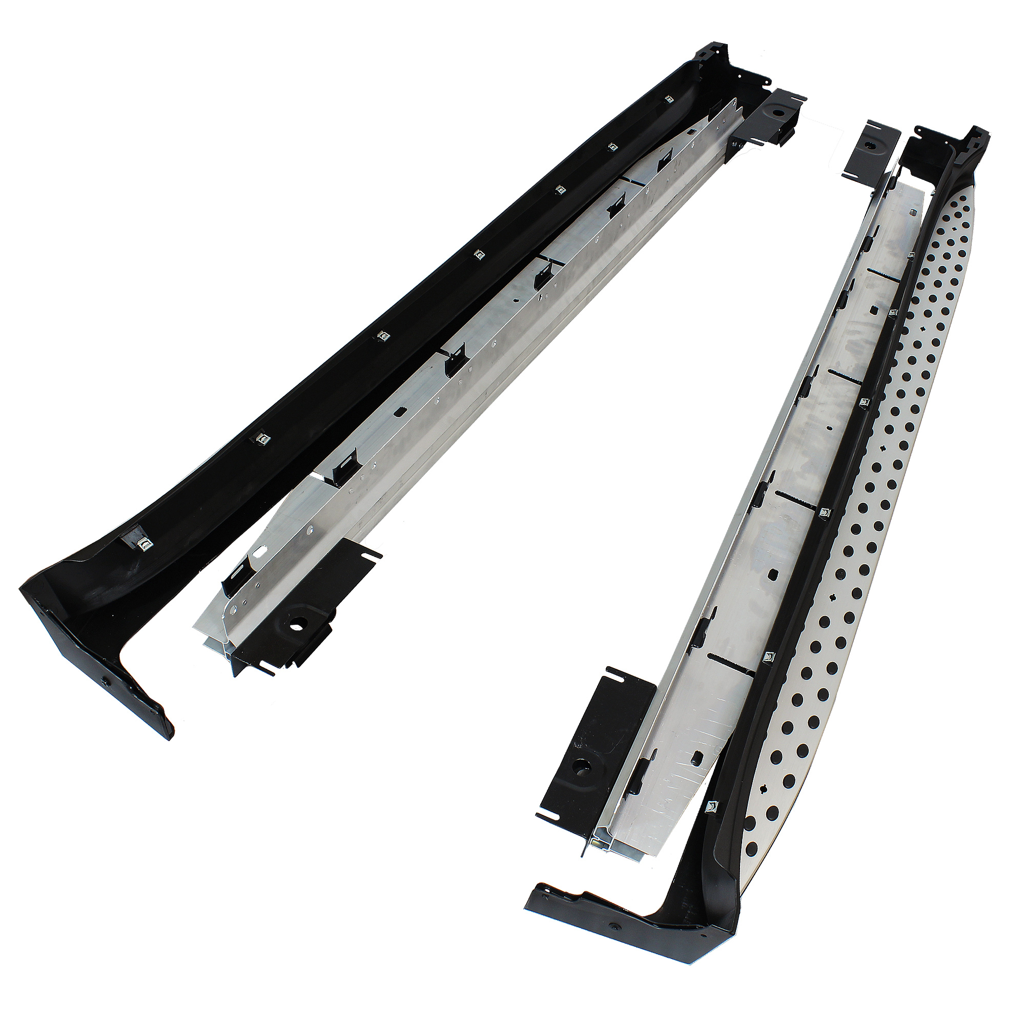 Set Aluminium Trittbretter Schweller für Mercedes ML M Klasse W164 Bj. 05-11 Neuteil