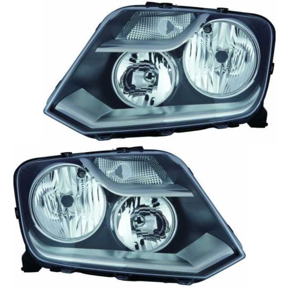 Halogen Scheinwerfer Set links & rechts H7/ H1 schwarz für VW Amarok